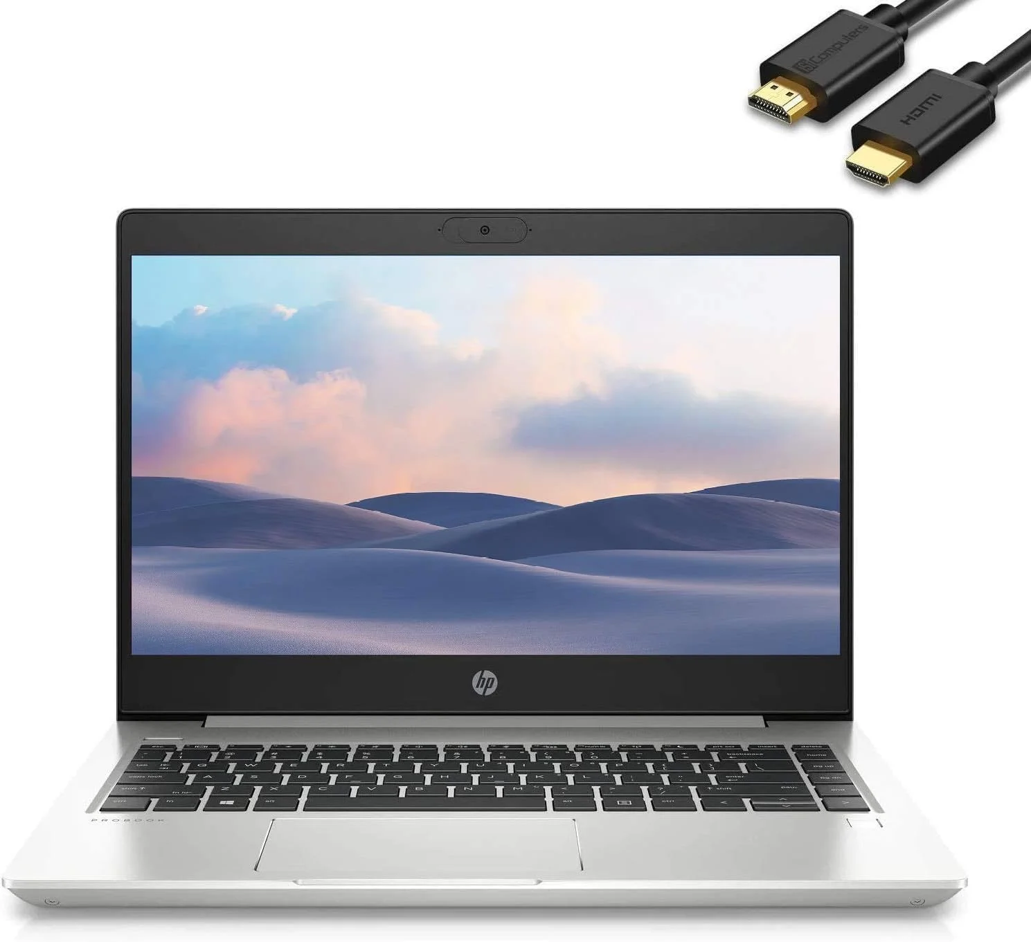 لپ تاپ 14 اینچی HP ProBook 440 G7، پردازنده نسل دهم Intel 4 هسته ای i5-10210U، رم 16 گیگابایتی، SSD 512 گیگابایتی، Intel UHD 620، وب کم، Type-C، HDMI، ویندوز 10 پرو (تجدید شده)