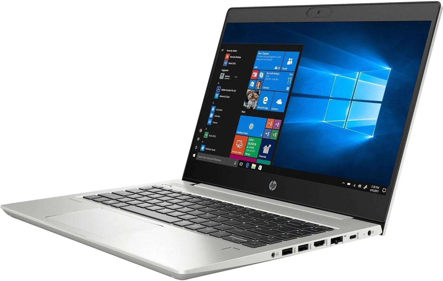 لپ تاپ 14 اینچی HP ProBook 440 G7، پردازنده نسل دهم Intel 4 هسته ای i5-10210U، رم 16 گیگابایتی، SSD 512 گیگابایتی، Intel UHD 620، وب کم، Type-C، HDMI، ویندوز 10 پرو (تجدید شده)