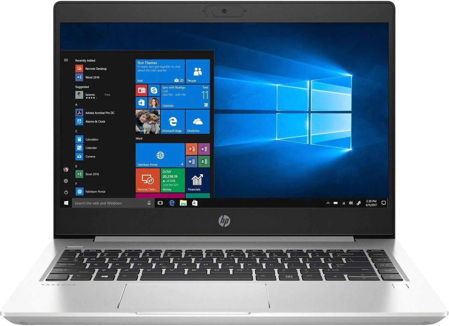 لپ تاپ 14 اینچی HP ProBook 440 G7، پردازنده نسل دهم Intel 4 هسته ای i5-10210U، رم 16 گیگابایتی، SSD 512 گیگابایتی، Intel UHD 620، وب کم، Type-C، HDMI، ویندوز 10 پرو (تجدید شده)