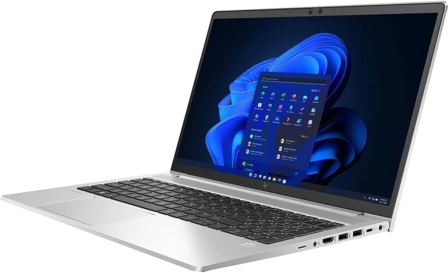 لپ تاپ HP Elitebook 650 G9 (بازسازی شده) 2023 - پردازنده Intel Core i7 نسل دوازدهم | 32 گیگابایت رم DDR4 | 1 ترابایت حافظه NVMe SSD | صفحه نمایش 15.6 اینچی FHD | حسگر اثر انگشت | ویندوز 11 پرو - نوت بوک تجاری