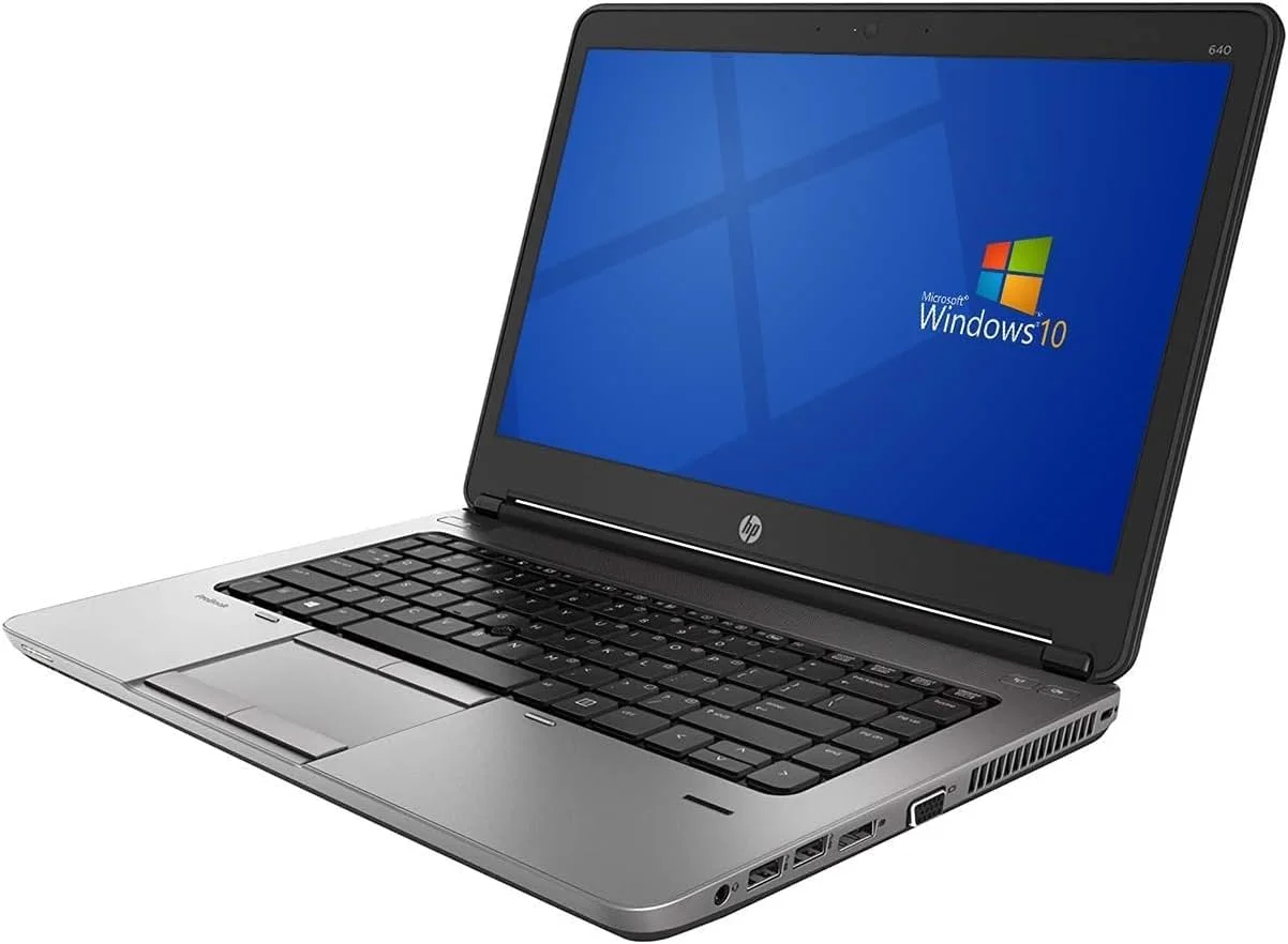 لپ تاپ 14 اینچی HP PROBOOK 640 G1 (بازسازی شده) پردازنده INTEL CORE i5-4200M نسل چهارم 2.5 گیگاهرتز وب کم رم 8 گیگابایت هارد 500 گیگابایت ویندوز 10 پرو