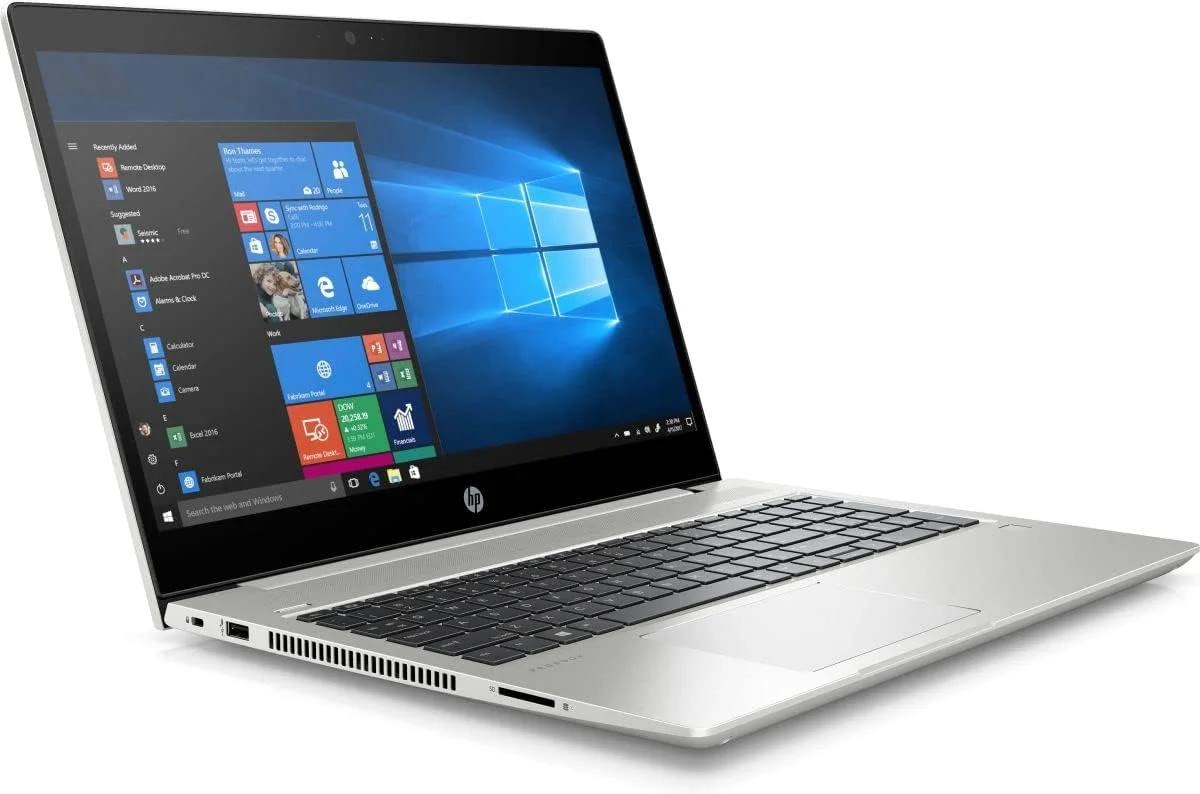 لپ تاپ تجاری HP ProBook 450 G6 Ultrabook (بازسازی شده)، پردازنده Intel Core i5 نسل هشتم، 16 گیگابایت رم DDR4، هارد 512 گیگابایتی SSD، صفحه نمایش 15.6 اینچی، ویندوز 10 پرو