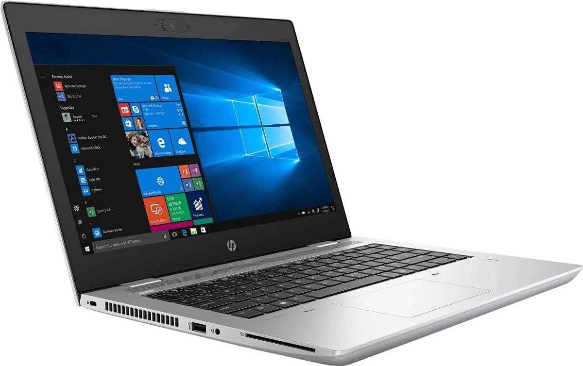 لپ تاپ تجاری HP ProBook 640 G5 (بازسازی شده)، پردازنده Intel Core i5-8365U، رم 16 گیگابایتی DDR4 SODIMM، هارد 512 گیگابایتی SSD M.2، صفحه نمایش 14.1 اینچی، ویندوز 10 پرو لپ تاپ تجاری HP ProBook 640 G5 (بازسازی شده)، پردازنده Intel Core i5-8365U، رم 16 گیگابایتی DDR4 SODIMM، هارد 512 گیگابایتی SSD M.2، صفحه نمایش 14.1 اینچی، ویندوز 10 پرو