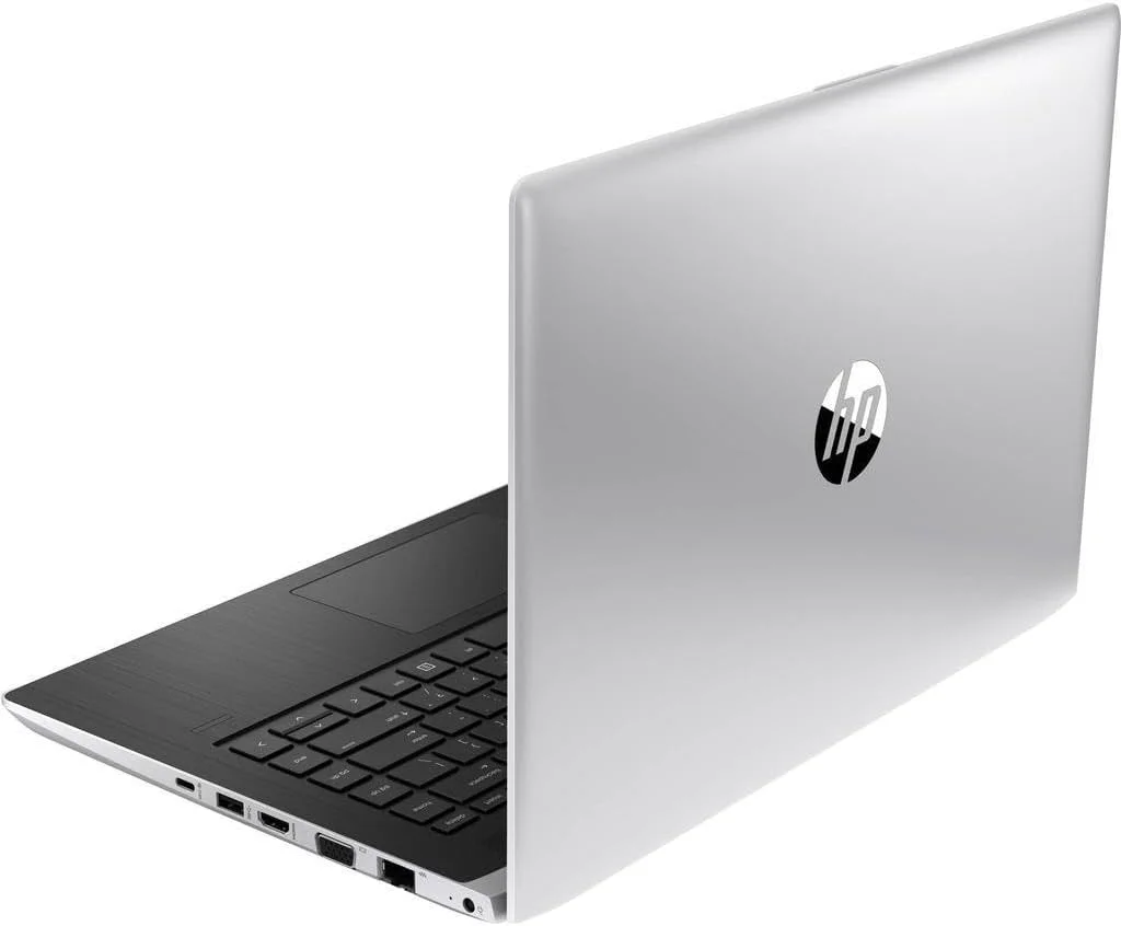 لپ تاپ تجاری HP Probook 440 G5 (بازسازی شده)، 14 اینچ FHD (1920x1080)، پردازنده Intel Core i5-8250 با فرکانس 1.60GHz-3.40GHz، رم 8 گیگابایتی، SSD 256 گیگابایتی، کیبورد با نور پس زمینه، ویندوز 10 پرو، نقره ای
