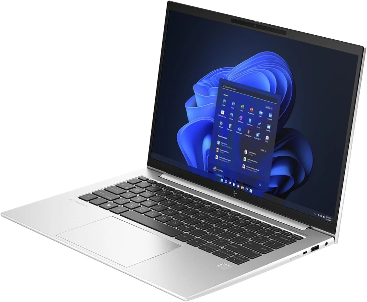 لپ تاپ تجاری HP EliteBook 840 G10 (بازسازی شده)، پردازنده Intel Core i7-1355U، رم 16 گیگابایتی DDR5، حافظه SSD NVMe 512 گیگابایتی، صفحه نمایش 14 اینچی WUXGA IPS، دوربین 5 مگاپیکسلی، صفحه کلید با نور پس زمینه E/A، ویندوز 11 پرو