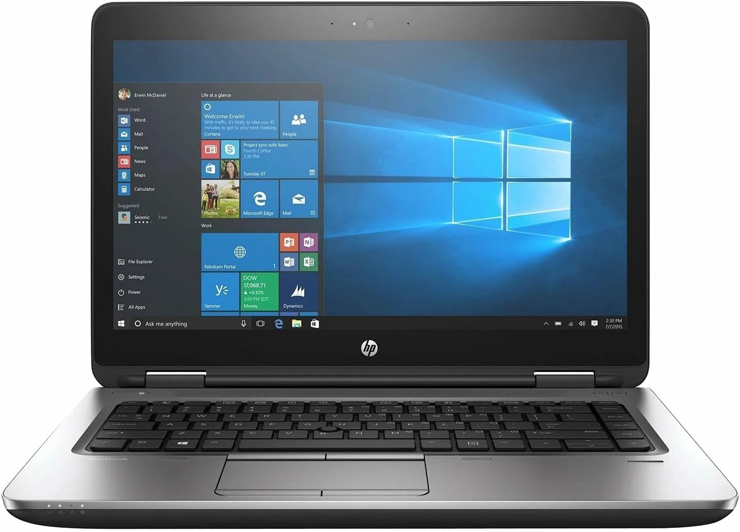 لپ تاپ تجاری 14 اینچی HP ProBook 640 G2 (بازسازی شده)، پردازنده Intel Core i7-6600U تا 3.4 گیگاهرتز، 16 گیگابایت DDR4، 512 گیگابایت SSD، وب کم، USB 3.0، Type-C، WiFi، VGA، DP، ویندوز 10 پرو 64 بیتی