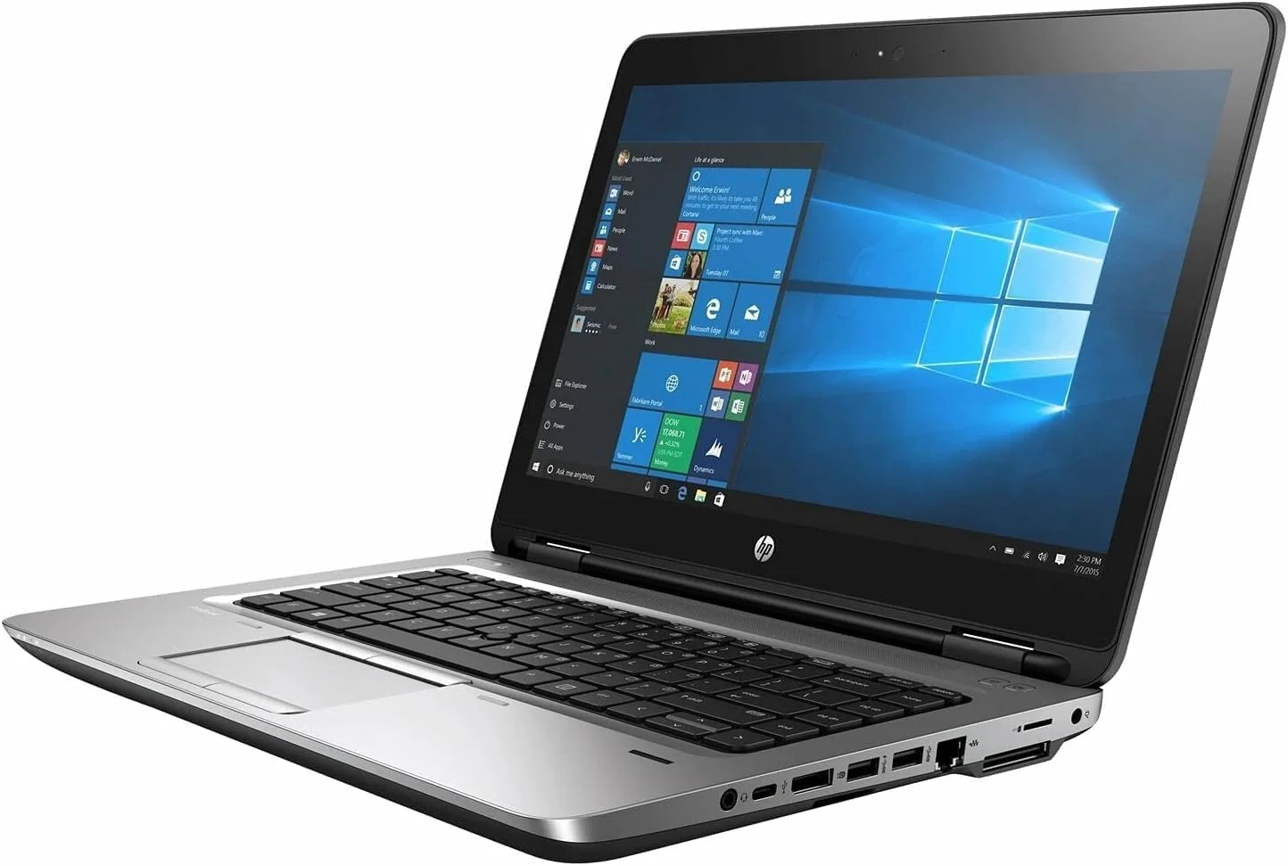 لپ تاپ تجاری 14 اینچی HP ProBook 640 G2 (بازسازی شده)، پردازنده Intel Core i7-6600U تا 3.4 گیگاهرتز، 16 گیگابایت DDR4، 512 گیگابایت SSD، وب کم، USB 3.0، Type-C، WiFi، VGA، DP، ویندوز 10 پرو 64 بیتی