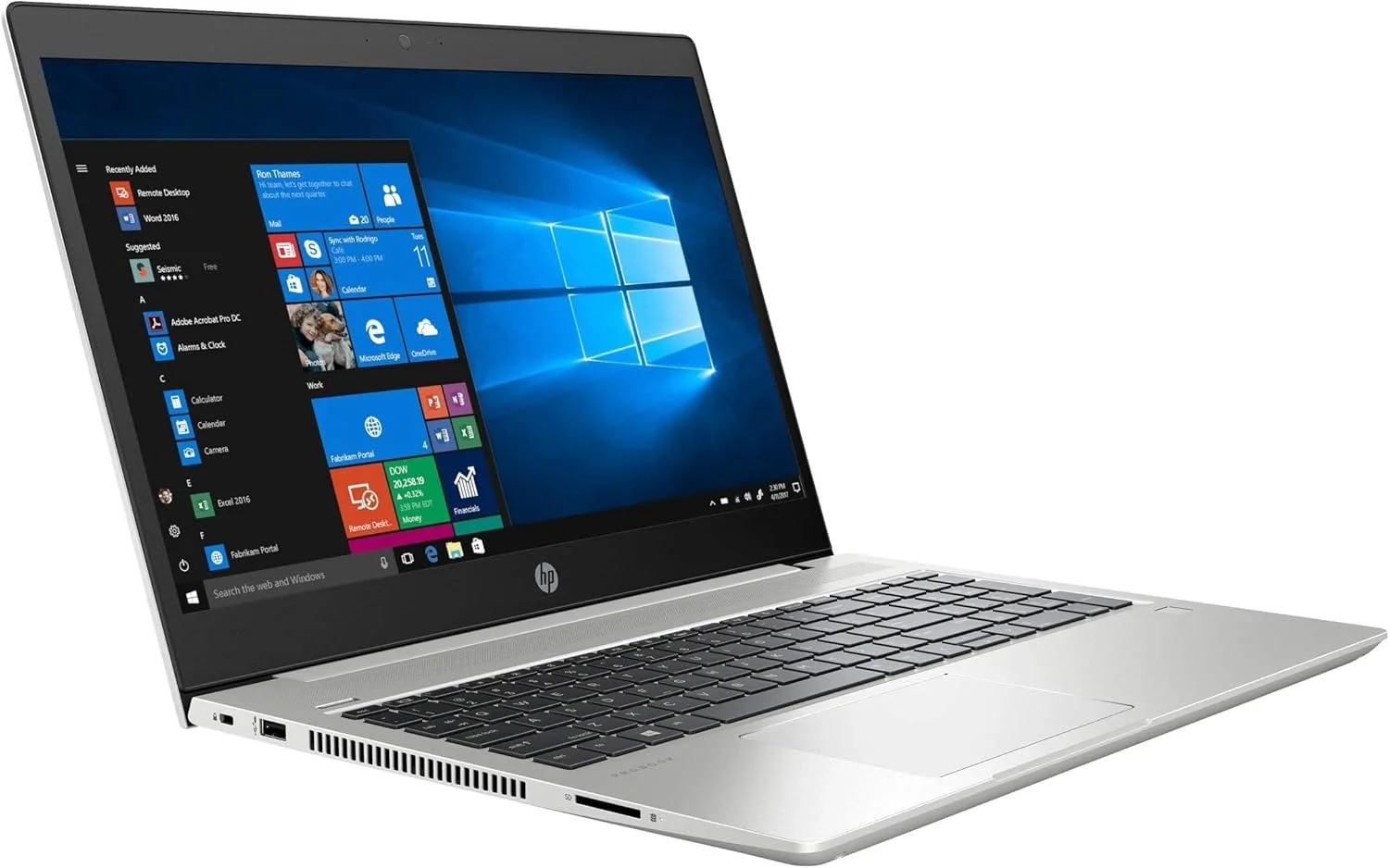 لپ تاپ حرفه ای HP Probook 450 G6 (بازسازی شده) با صفحه نمایش 15.6 اینچی Full HD 1080P، پردازنده Intel Core I5-8265U، رم 16 گیگابایتی، حافظه SSD 512 گیگابایتی، کیبورد با نور پس زمینه، ویندوز 10 پرو