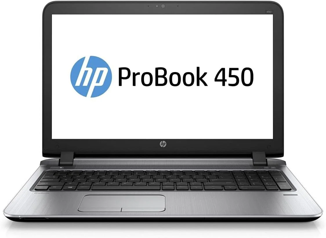لپ تاپ تجاری HP ProBook 450 G3 Ultrabook، پردازنده Intel Core i5-6200U، رم 8 گیگابایتی DDR4 SODIMM، هارد 256 گیگابایتی SSD 2.5، صفحه نمایش 15.6 اینچی، ویندوز 10 پرو (بازسازی شده) با 15 روز گارانتی طلایی IT-Sizer لپ تاپ تجاری HP ProBook 450 G3 Ultrabook، پردازنده Intel Core i5-6200U، رم 8 گیگابایتی DDR4 SODIMM، هارد 256 گیگابایتی SSD 2.5، صفحه نمایش 15.6 اینچی، ویندوز 10 پرو (بازسازی شده) با 15 روز گارانتی طلایی IT-Sizer
