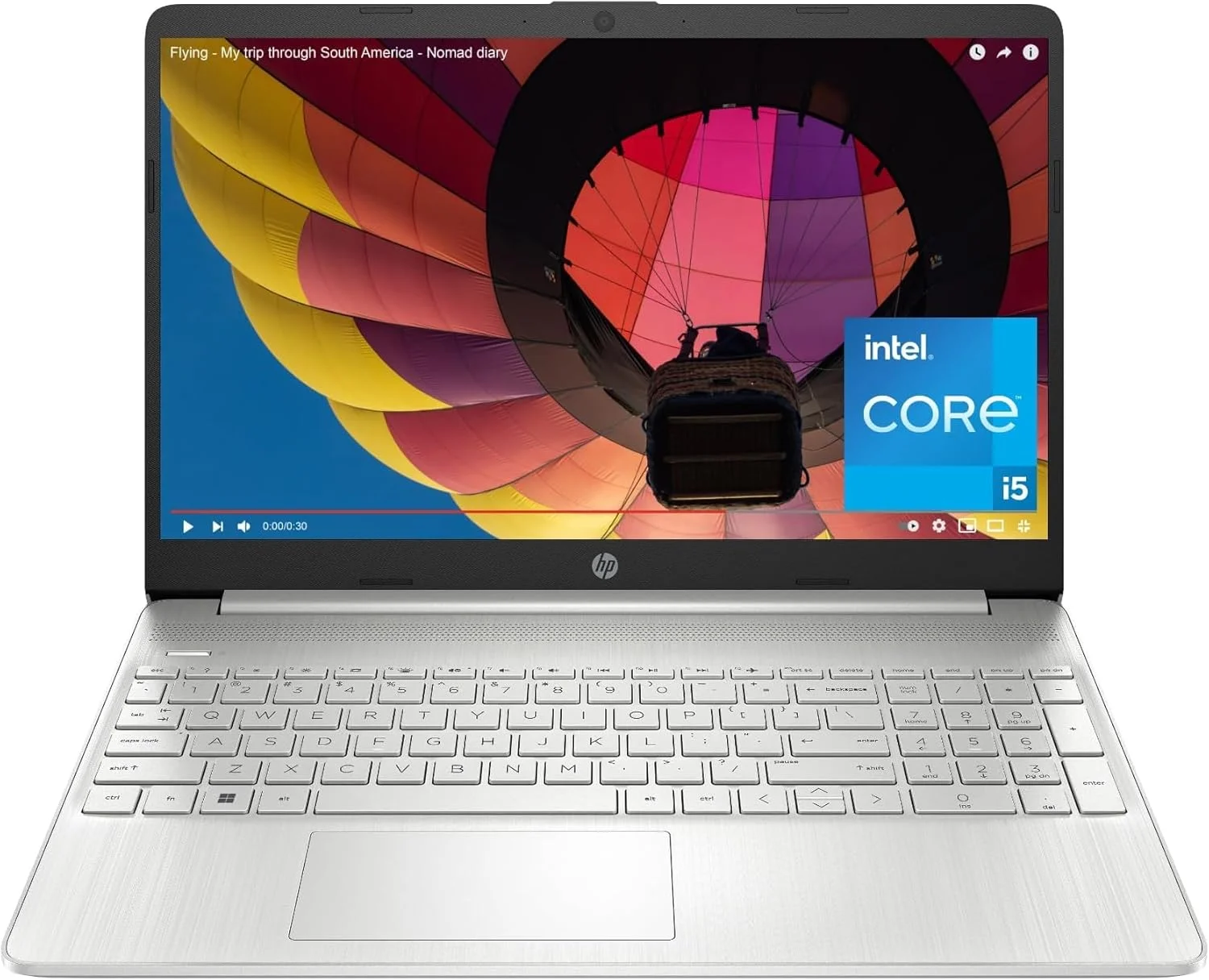 لپ تاپ 15.6 اینچی HP، صفحه نمایش FHD، نسل دوازدهم پردازنده Intel Core i5، رم 16 گیگابایتی، SSD 512 گیگابایتی، گرافیک Intel Iris Xe، ویندوز 11 هوم، 15-dy5399nr - 2023