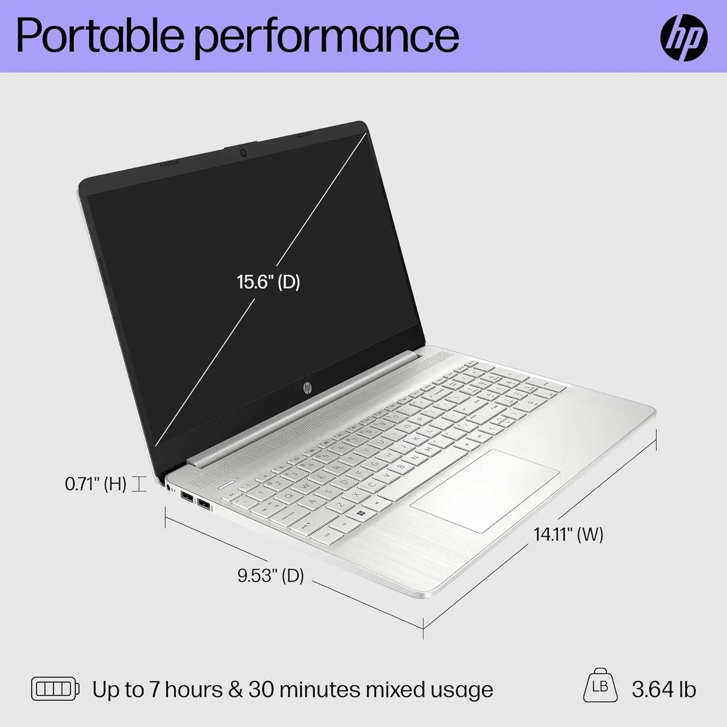 لپ تاپ 15.6 اینچی HP، صفحه نمایش FHD، نسل دوازدهم پردازنده Intel Core i5، رم 16 گیگابایتی، SSD 512 گیگابایتی، گرافیک Intel Iris Xe، ویندوز 11 هوم، 15-dy5399nr - 2023 لپ تاپ 15.6 اینچی HP، صفحه نمایش FHD، نسل دوازدهم پردازنده Intel Core i5، رم 16 گیگابایتی، SSD 512 گیگابایتی، گرافیک Intel Iris Xe، ویندوز 11 هوم، 15-dy5399nr - 2023