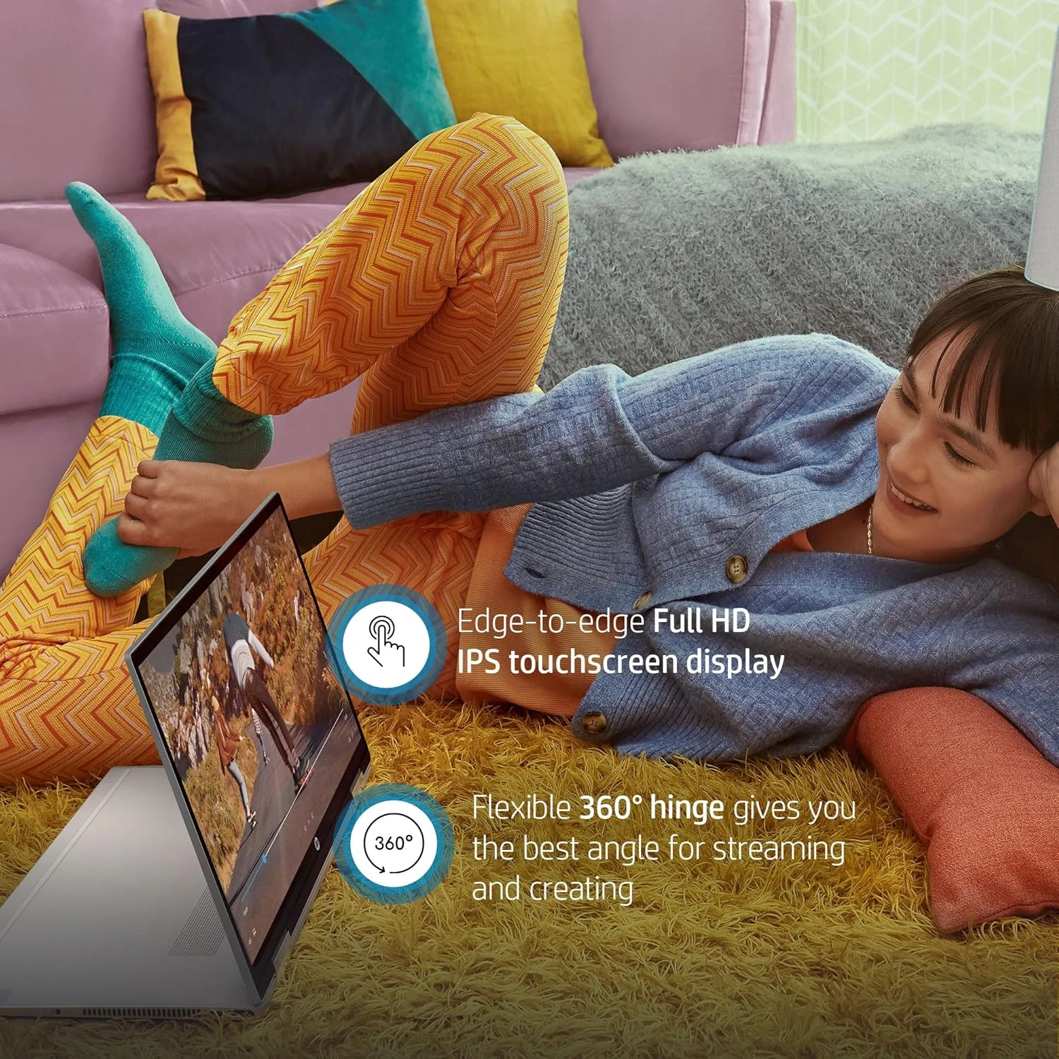 لپ تاپ تبدیل شونده HP Pavilion x360، پردازنده Intel Core i5-1235U، گرافیک Intel Iris Xe، حافظه رم 12 گیگابایتی، سیستم عامل Windows 11 Home، (15-er1010nr، نقره ای طبیعی) لپ تاپ تبدیل شونده HP Pavilion x360، پردازنده Intel Core i5-1235U، گرافیک Intel Iris Xe، حافظه رم 12 گیگابایتی، سیستم عامل Windows 11 Home، (15-er1010nr، نقره ای طبیعی)