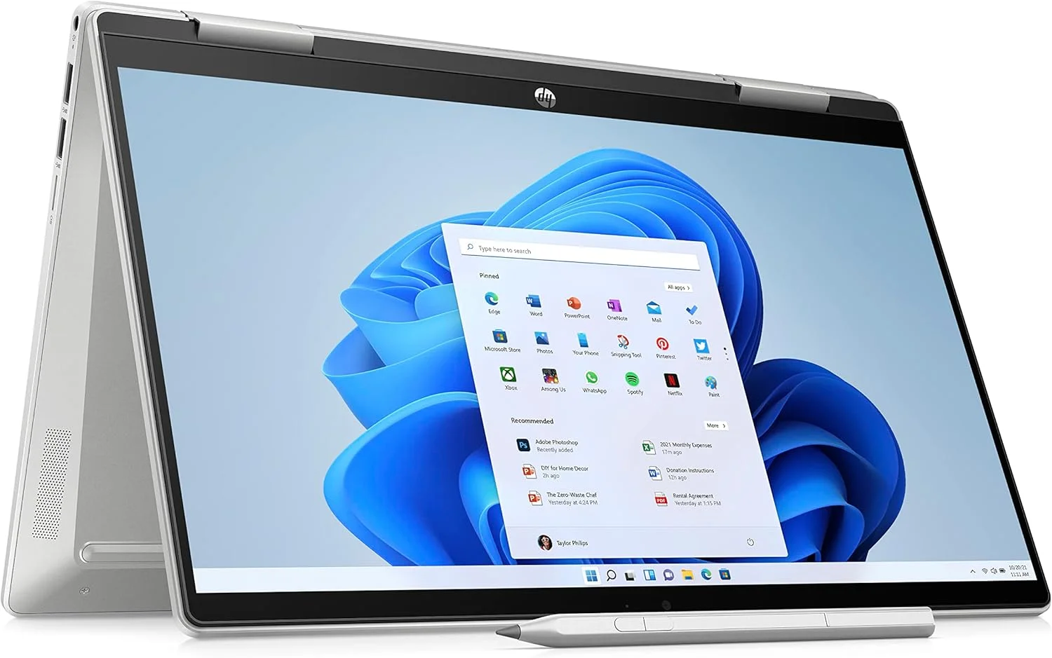 لپ تاپ 2 در 1 HP Pavilion x360 مدل 14-ek1010ne، صفحه نمایش لمسی 14 اینچی FHD، پردازنده نسل سیزدهم Intel® Core™ i7، رم 16 گیگابایتی، حافظه SSD 1 ترابایتی، گرافیک Intel® Iris® Xe، ویندوز 11 Home، صفحه کلید En-Ar، نقره ای طبیعی - [834W4EA]
