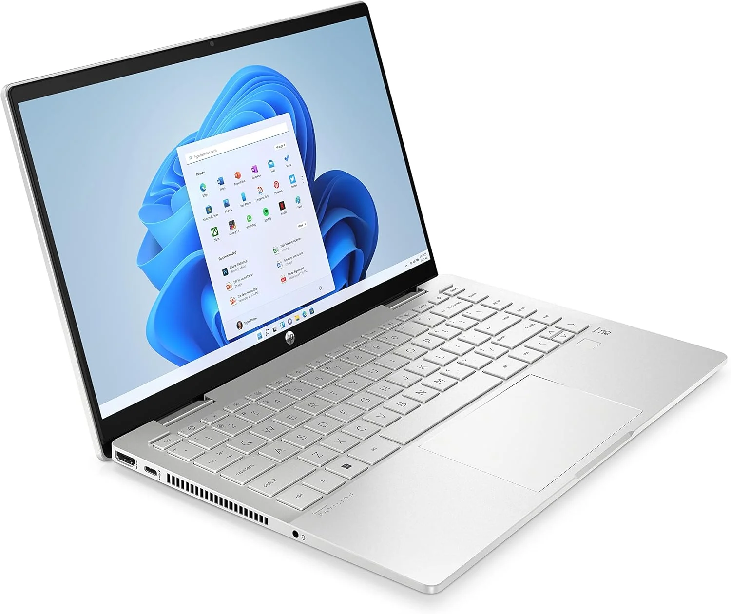 لپ تاپ 2 در 1 HP Pavilion x360 مدل 14-ek1010ne، صفحه نمایش لمسی 14 اینچی FHD، پردازنده نسل سیزدهم Intel® Core™ i7، رم 16 گیگابایتی، حافظه SSD 1 ترابایتی، گرافیک Intel® Iris® Xe، ویندوز 11 Home، صفحه کلید En-Ar، نقره ای طبیعی - [834W4EA]