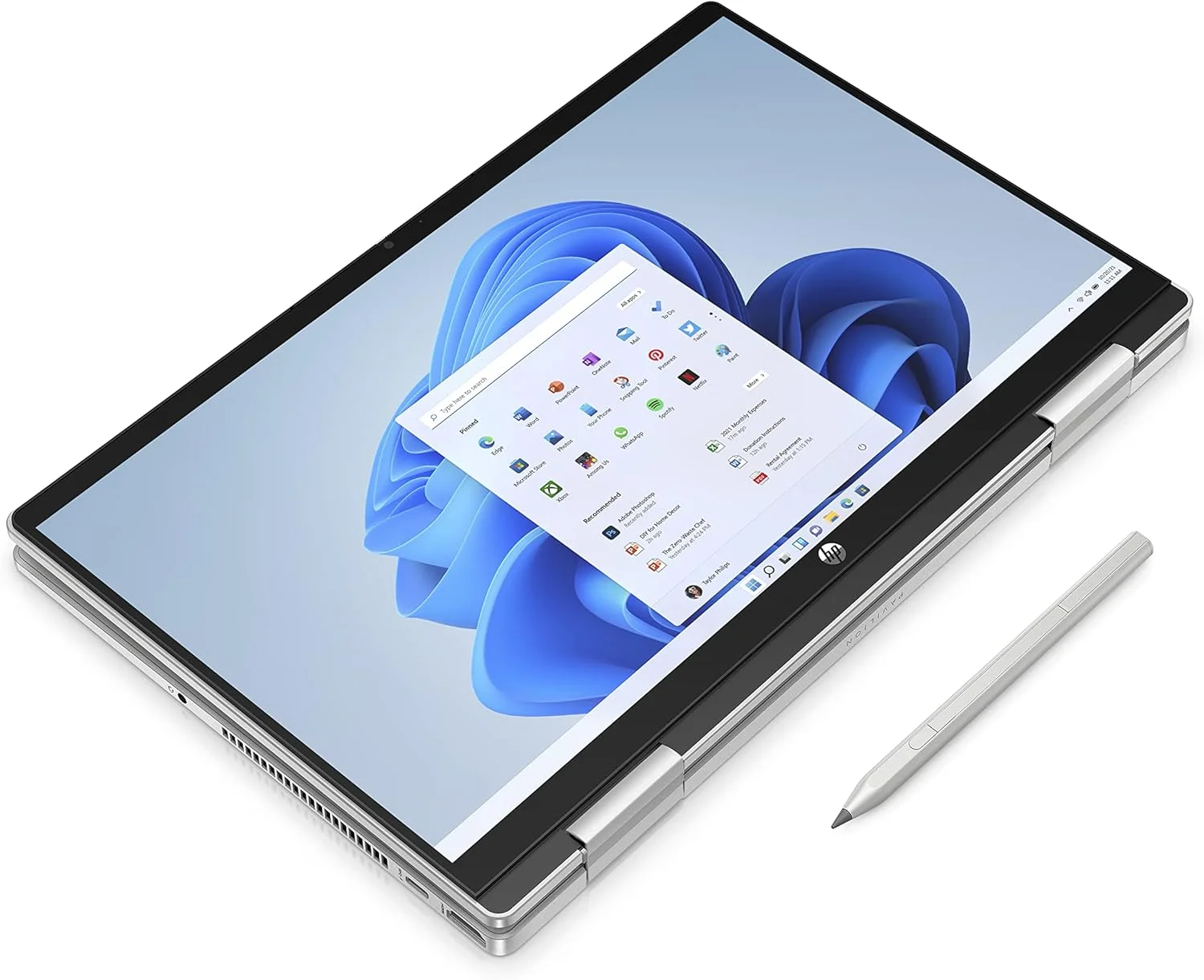 لپ تاپ 2 در 1 HP Pavilion x360 مدل 14-ek1010ne، صفحه نمایش لمسی 14 اینچی FHD، پردازنده نسل سیزدهم Intel® Core™ i7، رم 16 گیگابایتی، حافظه SSD 1 ترابایتی، گرافیک Intel® Iris® Xe، ویندوز 11 Home، صفحه کلید En-Ar، نقره ای طبیعی - [834W4EA]