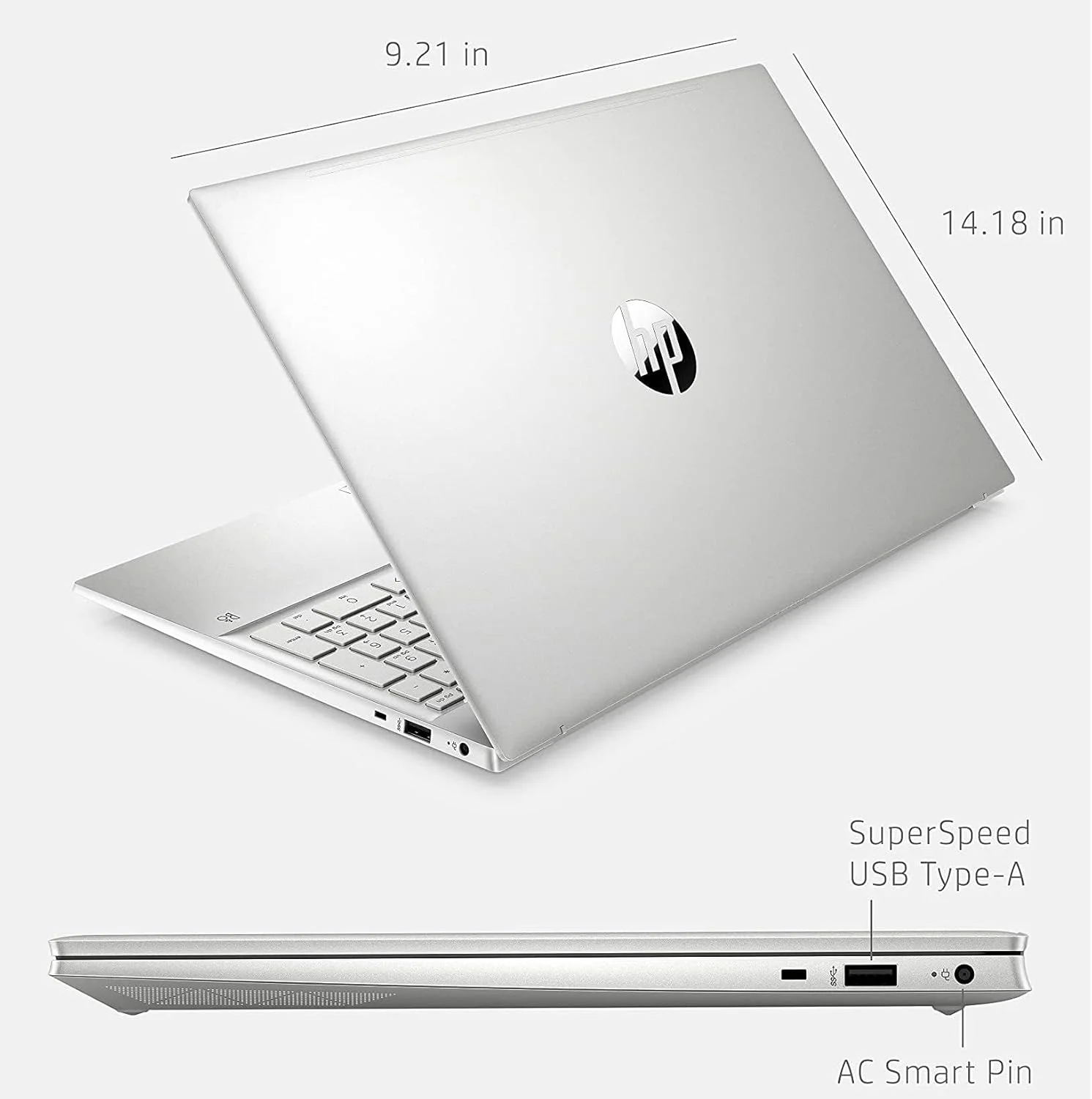 لپ تاپ تجاری HP Pavilion 15 مدل 2023 با صفحه نمایش 15.6 اینچی FHD، پردازنده نسل دوازدهم اینتل 10 هسته ای i7-1255U، رم 32 گیگابایتی DDR4، حافظه SSD 1 ترابایتی PCIe، وای فای 6، بلوتوث 5.2، رنگ نقره ای طبیعی، ویندوز 11 پرو، کابل افزایش طول USB 3.0 (ارتقا یافته) لپ تاپ تجاری HP Pavilion 15 مدل 2023 با صفحه نمایش 15.6 اینچی FHD، پردازنده نسل دوازدهم اینتل 10 هسته ای i7-1255U، رم 32 گیگابایتی DDR4، حافظه SSD 1 ترابایتی PCIe، وای فای 6، بلوتوث 5.2، رنگ نقره ای طبیعی، ویندوز 11 پرو، کابل افزایش طول USB 3.0 (ارتقا یافته)