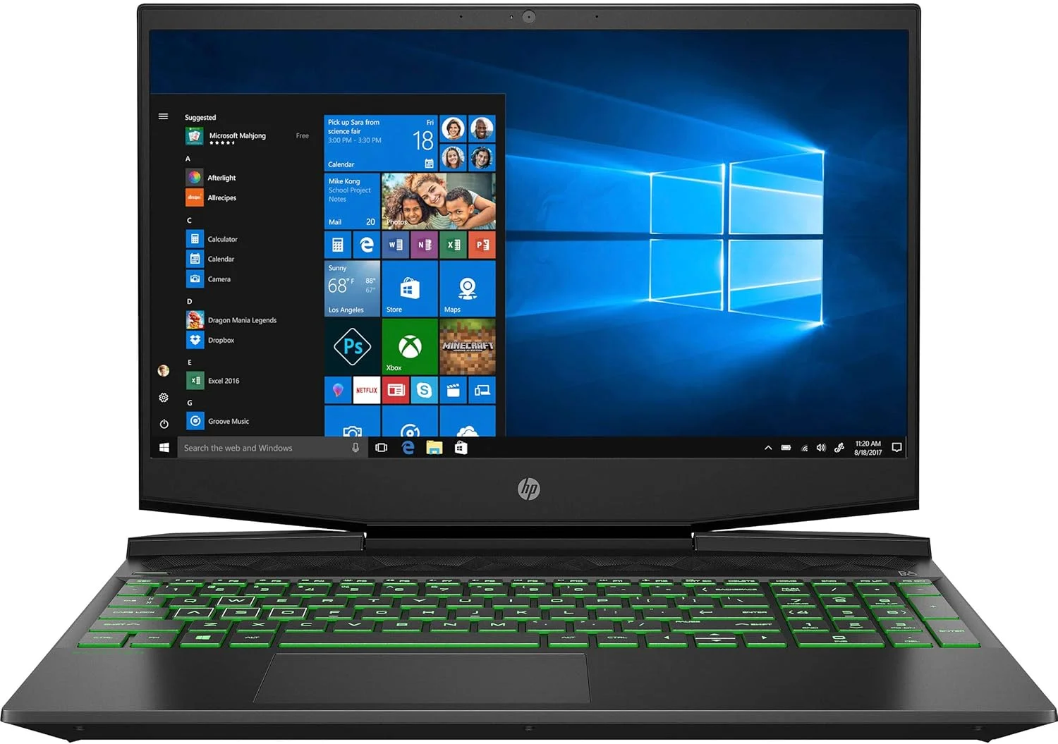 لپ تاپ گیمینگ HP Pavilion مدل ‎15-DK0056WM / 15-DK0096WM - صفحه نمایش 15.6 اینچی FHD IPS، پردازنده Intel Core i5-9300H، رم 8 گیگابایت، حافظه SSD 256 گیگابایت، کارت گرافیک NVIDIA GTX 1650 4GB، ویندوز 10، کیبورد انگلیسی، مشکی (1 سال گارانتی)