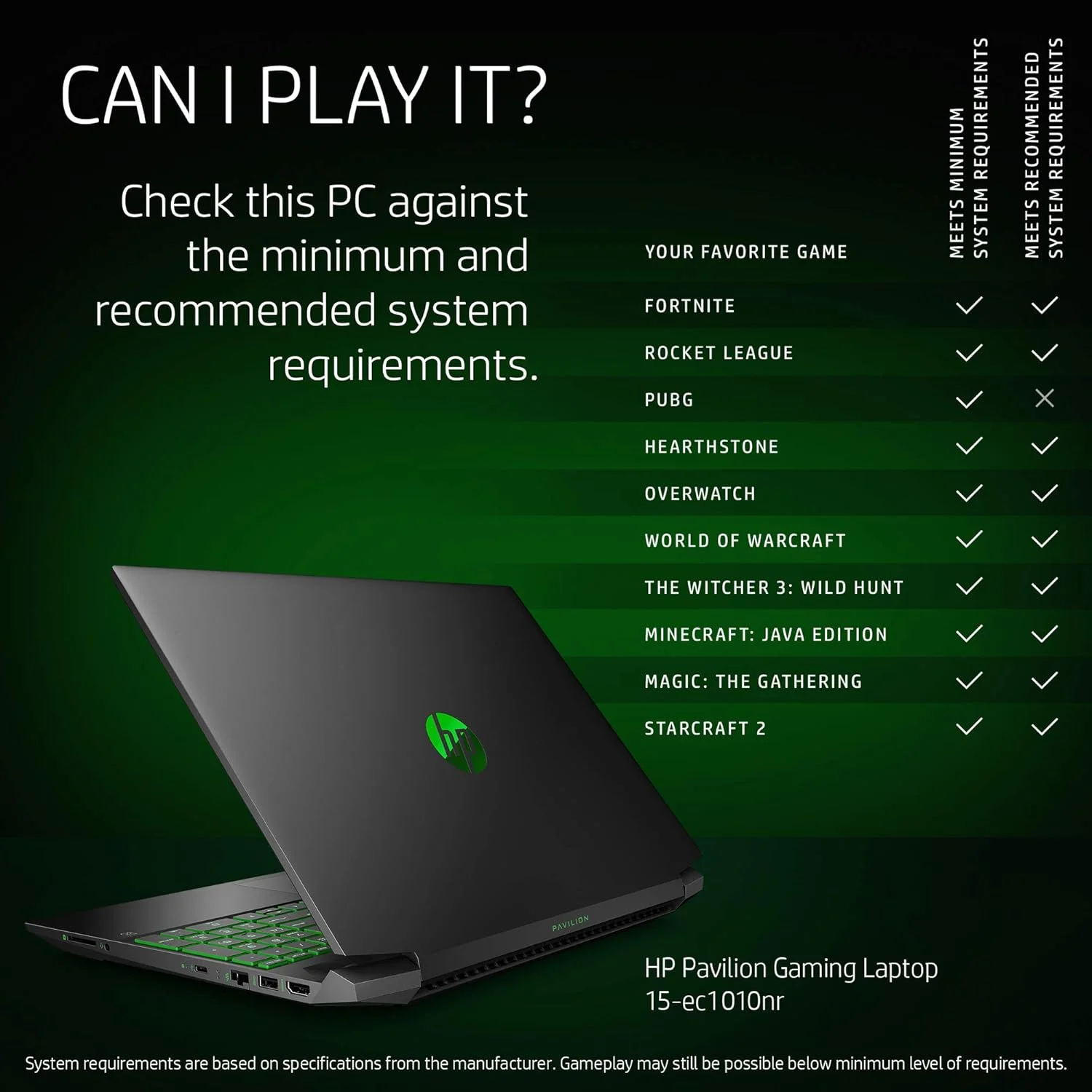 لپ تاپ گیمینگ HP Pavilion 15، کارت گرافیک NVIDIA GeForce GTX 1650، پردازنده AMD Ryzen 5 4600H، رم 8 گیگابایتی DDR4، حافظه SSD 512 گیگابایتی PCIe NVMe، صفحه نمایش 15.6 اینچی Full HD، ویندوز 10 Home، کیبورد با نور پس زمینه (مدل 15-ec1010nr، 2020) لپ تاپ گیمینگ HP Pavilion 15، کارت گرافیک NVIDIA GeForce GTX 1650، پردازنده AMD Ryzen 5 4600H، رم 8 گیگابایتی DDR4، حافظه SSD 512 گیگابایتی PCIe NVMe، صفحه نمایش 15.6 اینچی Full HD، ویندوز 10 Home، کیبورد با نور پس زمینه (مدل 15-ec1010nr، 2020)