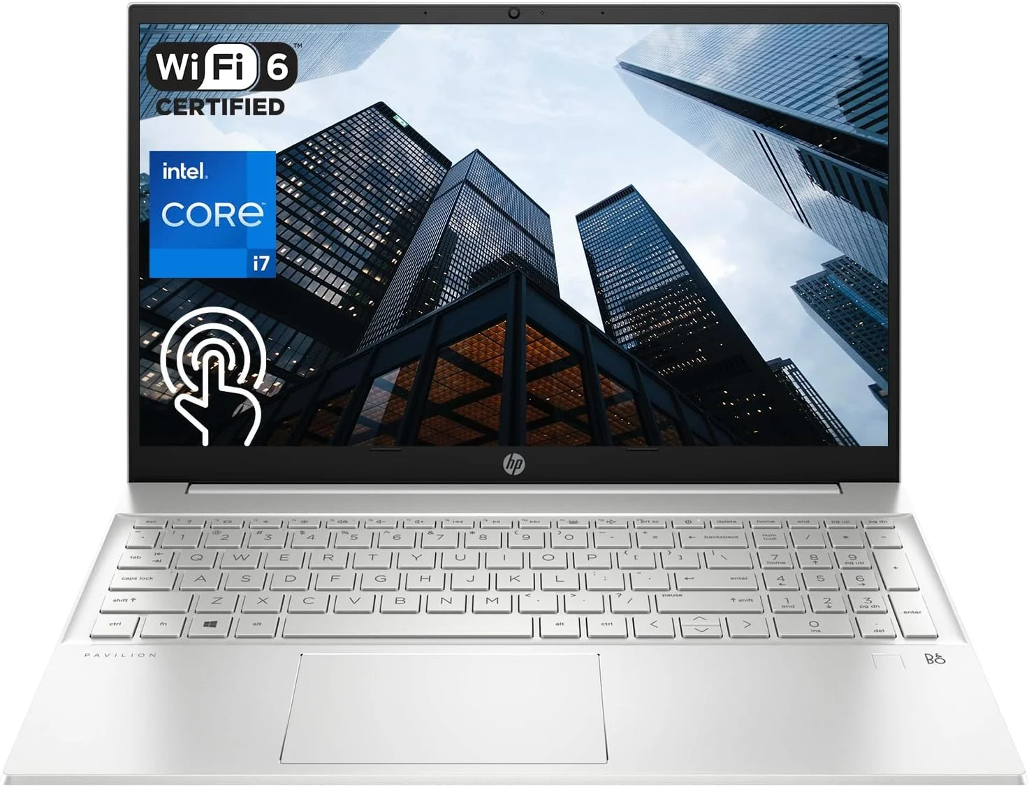 لپ تاپ تجاری HP Pavilion 2023، صفحه نمایش لمسی 15.6 اینچی FHD، پردازنده نسل سیزدهم Intel Core i7-1355U، رم 32 گیگابایتی، SSD PCIe 1 ترابایتی، وب کم، صفحه کلید با نور پس زمینه، Wi-Fi 6، Windows 11 Pro، نقره ای (ارتقا یافته)