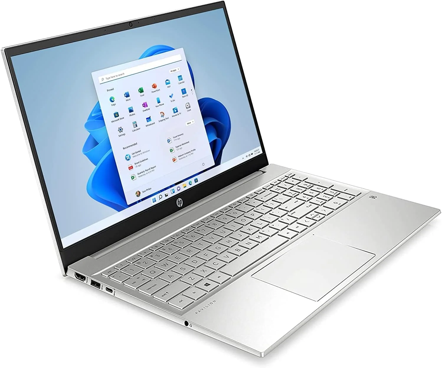 لپ تاپ 15 اینچی HP Pavilion با صفحه نمایش FHD IPS، پردازنده نسل 11 اینتل Core i7-1165G7 (تا 4.7 گیگاهرتز)، گرافیک Intel Iris Xe، رم 32 گیگابایتی، حافظه SSD PCIe 2 ترابایتی، شارژ سریع، صدای B&O، Wi-Fi 6، HDMI، ویندوز 11 پرو (ارتقا یافته) لپ تاپ 15 اینچی HP Pavilion با صفحه نمایش FHD IPS، پردازنده نسل 11 اینتل Core i7-1165G7 (تا 4.7 گیگاهرتز)، گرافیک Intel Iris Xe، رم 32 گیگابایتی، حافظه SSD PCIe 2 ترابایتی، شارژ سریع، صدای B&O، Wi-Fi 6، HDMI، ویندوز 11 پرو (ارتقا یافته)