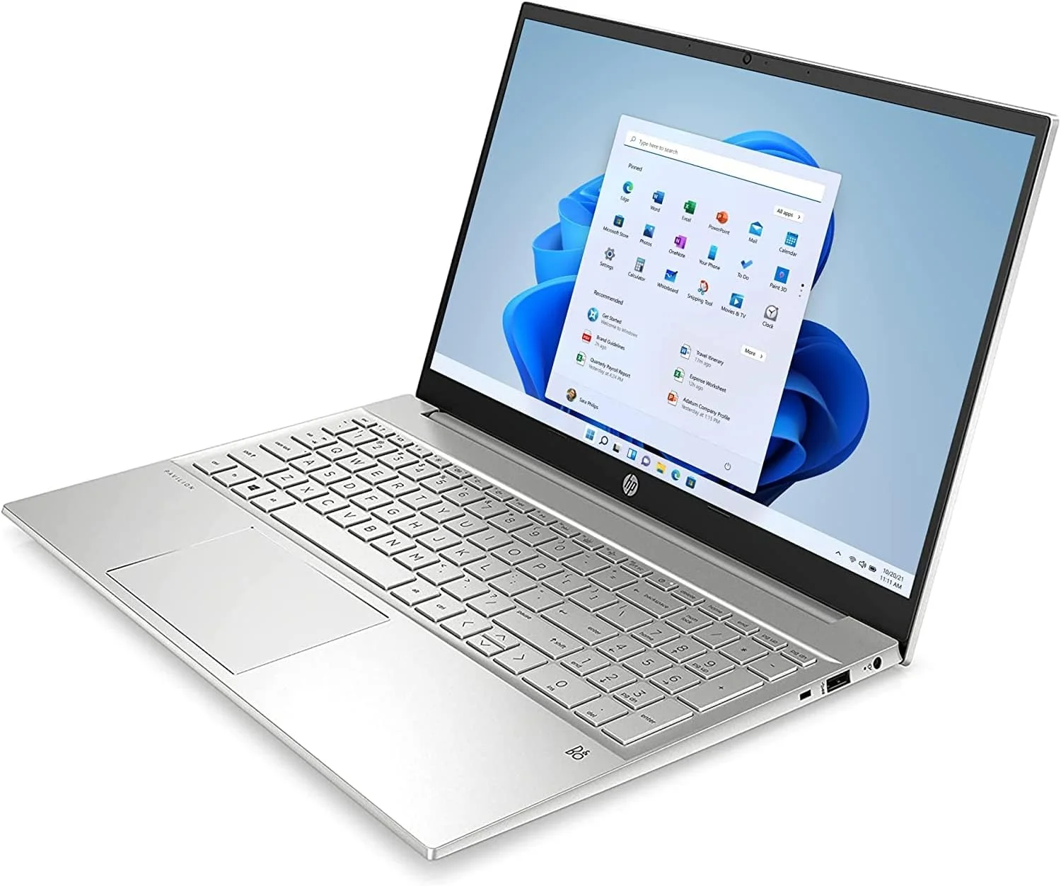لپ تاپ 15 اینچی HP Pavilion با صفحه نمایش FHD IPS، پردازنده نسل 11 اینتل Core i7-1165G7 (تا 4.7 گیگاهرتز)، گرافیک Intel Iris Xe، رم 32 گیگابایتی، حافظه SSD PCIe 2 ترابایتی، شارژ سریع، صدای B&O، Wi-Fi 6، HDMI، ویندوز 11 پرو (ارتقا یافته) لپ تاپ 15 اینچی HP Pavilion با صفحه نمایش FHD IPS، پردازنده نسل 11 اینتل Core i7-1165G7 (تا 4.7 گیگاهرتز)، گرافیک Intel Iris Xe، رم 32 گیگابایتی، حافظه SSD PCIe 2 ترابایتی، شارژ سریع، صدای B&O، Wi-Fi 6، HDMI، ویندوز 11 پرو (ارتقا یافته)