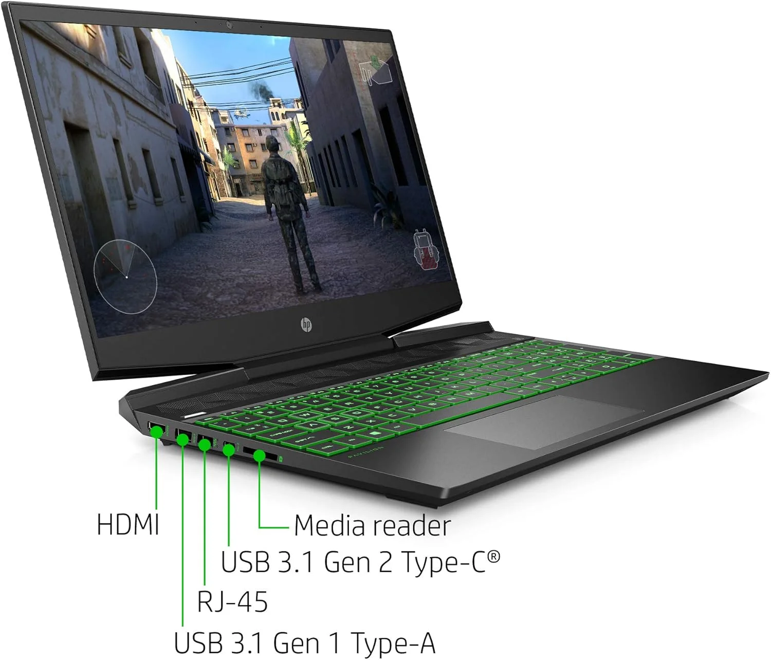 لپ تاپ گیمینگ HP Pavilion مدل 15-DK0056WM / 15-DK0096WM - صفحه نمایش 15.6 اینچی FHD IPS، پردازنده Intel Core i5-9300H، رم 8 گیگابایت، حافظه SSD 256 گیگابایت، کارت گرافیک NVIDIA GTX 1650 4GB، ویندوز 10، کیبورد انگلیسی، مشکی (1 سال گارانتی) لپ تاپ گیمینگ HP Pavilion مدل 15-DK0056WM / 15-DK0096WM - صفحه نمایش 15.6 اینچی FHD IPS، پردازنده Intel Core i5-9300H، رم 8 گیگابایت، حافظه SSD 256 گیگابایت، کارت گرافیک NVIDIA GTX 1650 4GB، ویندوز 10، کیبورد انگلیسی، مشکی (1 سال گارانتی)