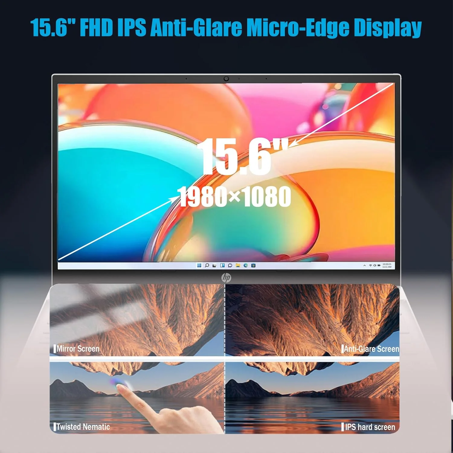 لپ تاپ 15.6 اینچی جدید HP Pavilion، پردازنده Intel Core i7-1355U، رم 64 گیگابایتی، SSD 1 ترابایتی، بلوتوث 5، WiFi 6، وب کم، HDMI، ویندوز 11 پرو (ارتقا یافته)