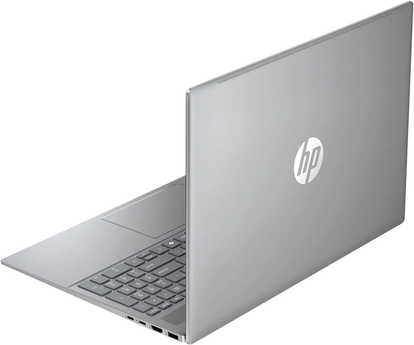 لپ تاپ 16 اینچی HP Pavilion با صفحه نمایش WUXGA، پردازنده AMD Ryzen 7 8840U (تا 5.1 گیگاهرتز)، 8 گیگابایت DDR5، 512 گیگابایت SSD، کارت گرافیک یکپارچه AMD Radeon™ 780M، نقره ای متئور، ویندوز 11 هوم، کیبورد با نور پس زمینه