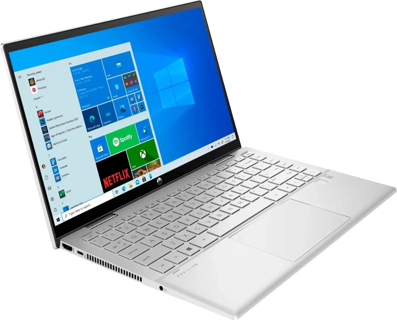 لپ تاپ 2 در 1 اچ پی پاویلیون 14 اینچی با صفحه نمایش لمسی IPS FHD - پردازنده Intel i3-1215U - گرافیک Intel Iris Xe - رم 8 گیگابایتی DDR 4 - حافظه SSD NVMe 512 گیگابایتی - ویندوز 11 - نقره ای
