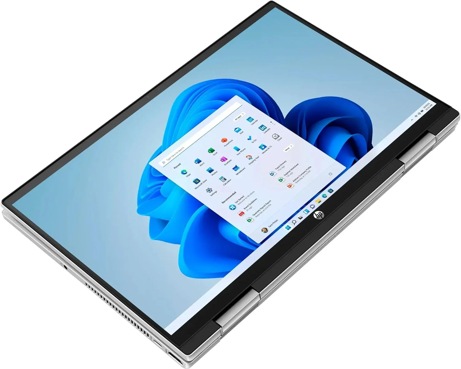 لپ تاپ 2 در 1 اچ پی پاویلیون 14 اینچی با صفحه نمایش لمسی IPS FHD - پردازنده Intel i3-1215U - گرافیک Intel Iris Xe - رم 8 گیگابایتی DDR 4 - حافظه SSD NVMe 512 گیگابایتی - ویندوز 11 - نقره ای