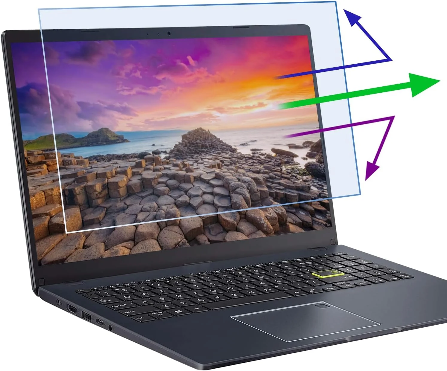 محافظ صفحه نمایش 2 عددی 14 اینچی ضد نور آبی برای لپ تاپ HP 14 اینچی/HP Pavilion 14/HP Chromebook 14/HP Stream 14/HP ProBook 14/Acer Chromebook 14/Acer Aspire 14/Acer Chromebook 314|514/Asus Chromebook