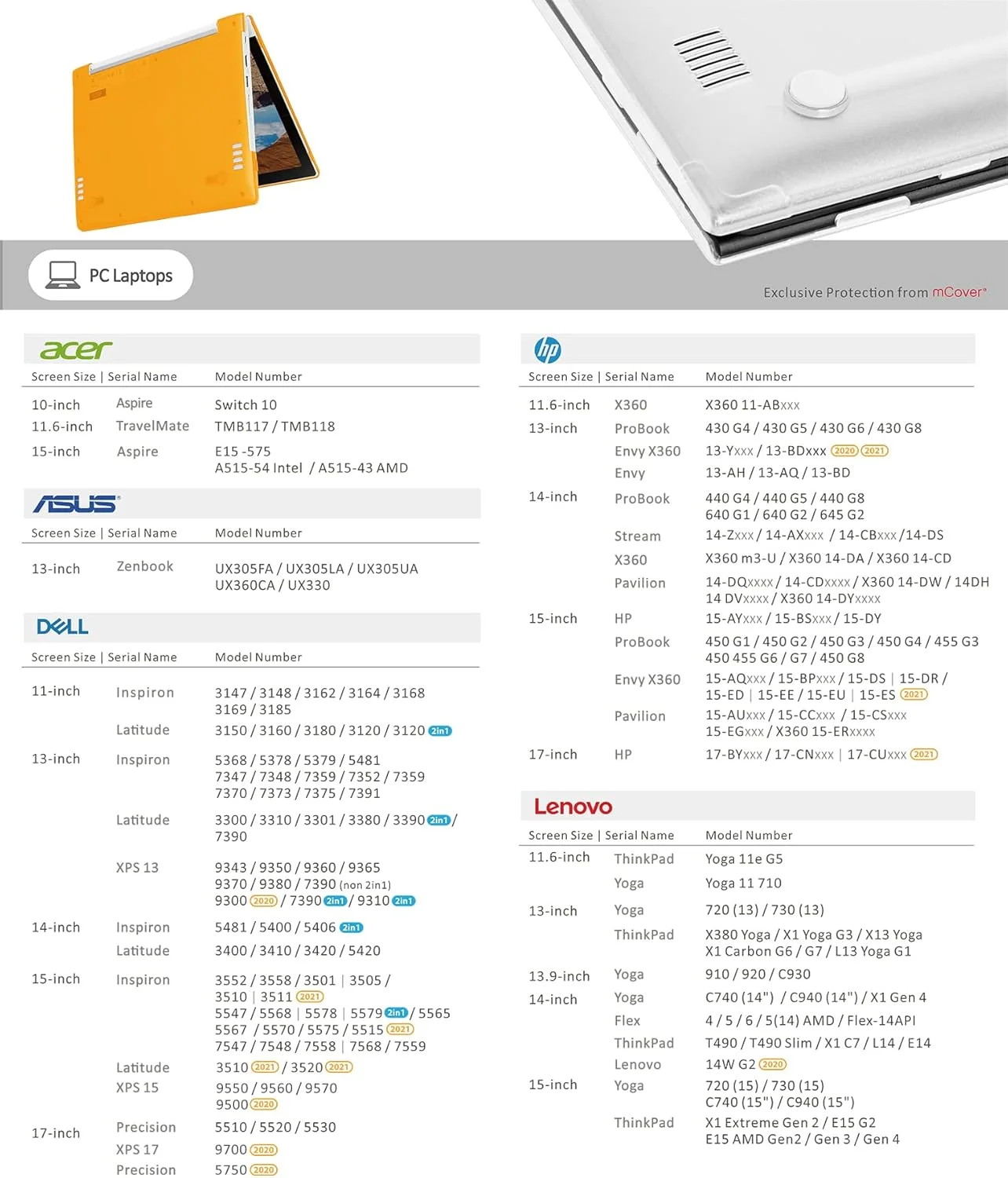 کاور سخت mCover سازگار با لپ تاپ 15.6 اینچی HP Pavilion سری 15-EGxxxx (15-EG0000~15-EG9999) / 15-EHxxxx (نه برای سایر HP Pavilion) - شفاف کاور سخت mCover سازگار با لپ تاپ 15.6 اینچی HP Pavilion سری 15-EGxxxx (15-EG0000~15-EG9999) / 15-EHxxxx (نه برای سایر HP Pavilion) - شفاف