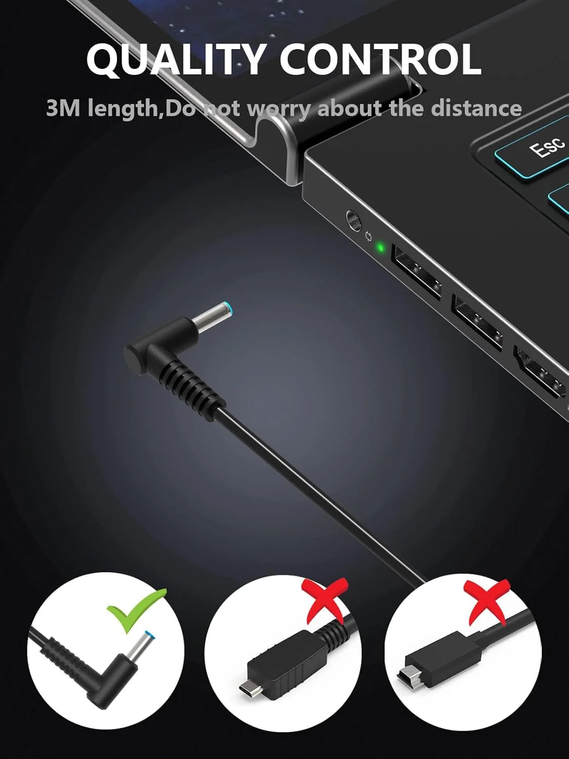 آداپتور شارژر لپ تاپ 45 واتی MIXYACEH سازگار با HP Stream 11 13 14، Pavilion، Elitebook Folio، Spectre، Pavilion Touchsmart، Spectre Ultrabook (نوک آبی 4.5mm x 3mm) آداپتور شارژر لپ تاپ 45 واتی MIXYACEH سازگار با HP Stream 11 13 14، Pavilion، Elitebook Folio، Spectre، Pavilion Touchsmart، Spectre Ultrabook (نوک آبی 4.5mm x 3mm)