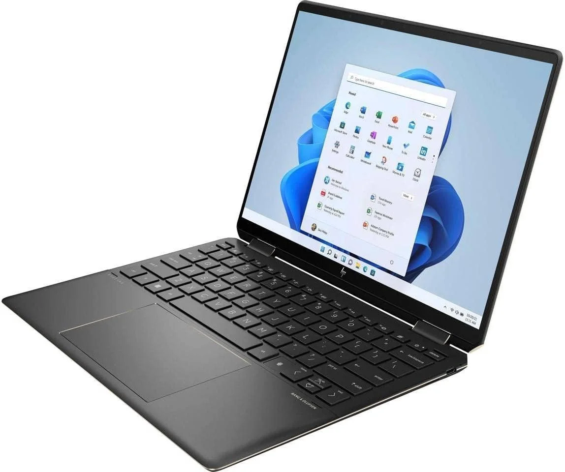 لپ تاپ لمسی HP Spectre X360 14-EF0013DX، پردازنده نسل دوازدهم Intel Core i7-1255U 4.7GHz، رم 16 گیگابایتی DDR4، حافظه SSD 1 ترابایتی، ویندوز 11 هوم به همراه قلم، مشکی شب، 66B40UAABA