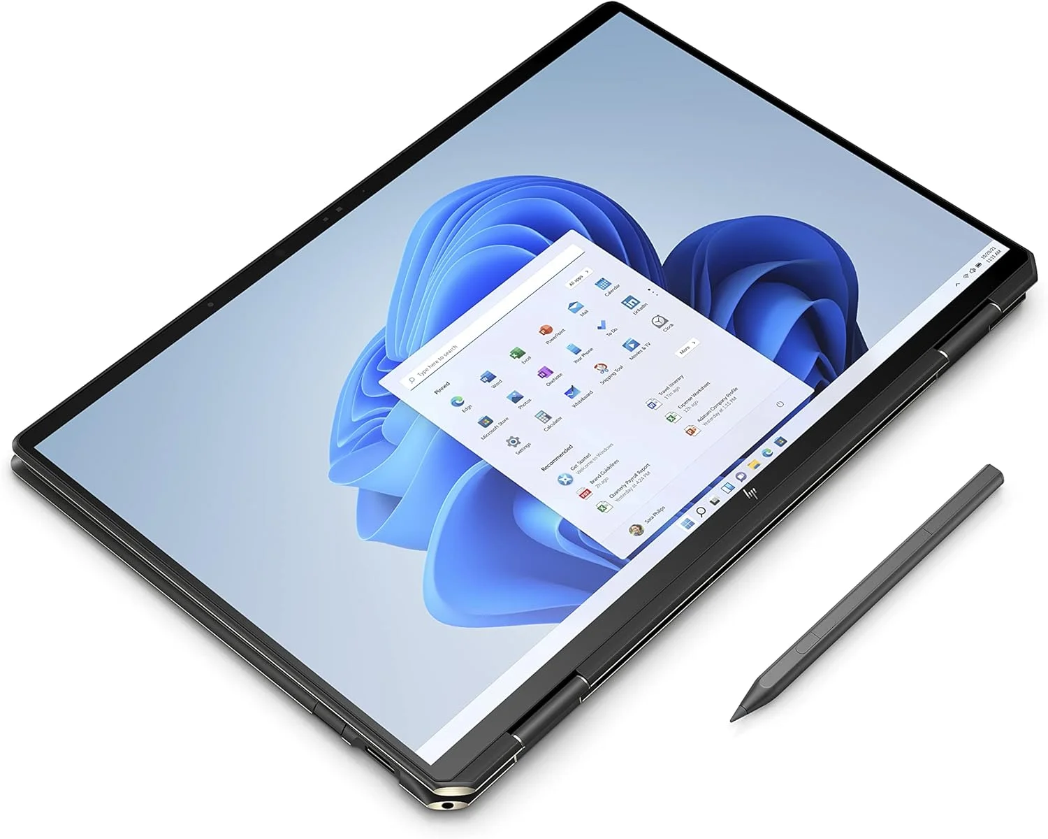 لپ تاپ 2 در 1 HP Spectre x360 مدل 16-f2004ne، صفحه نمایش لمسی 16 اینچی UHD+، پلتفرم نسل سیزدهم Intel Evo، رم 16 گیگابایتی، SSD 1 ترابایتی، گرافیک 4 گیگابایتی Intel Arc A370M، ویندوز 11 Home، صفحه کلید En-Ar، مشکی Nightfall [7Q7A1EA]