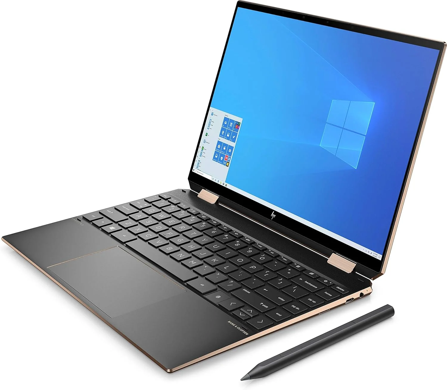لپ تاپ HP Spectre x360 Convertible 14-ea0003ne، صفحه نمایش لمسی 13.5 اینچی WUXGA+، نسل 11 پردازنده Intel® Core™ i7، رم 16 گیگابایتی، SSD 1 ترابایتی، گرافیک Intel® Iris® Xᵉ، ویندوز 10 هوم، صفحه کلید EN-AR، نسخه خاورمیانه