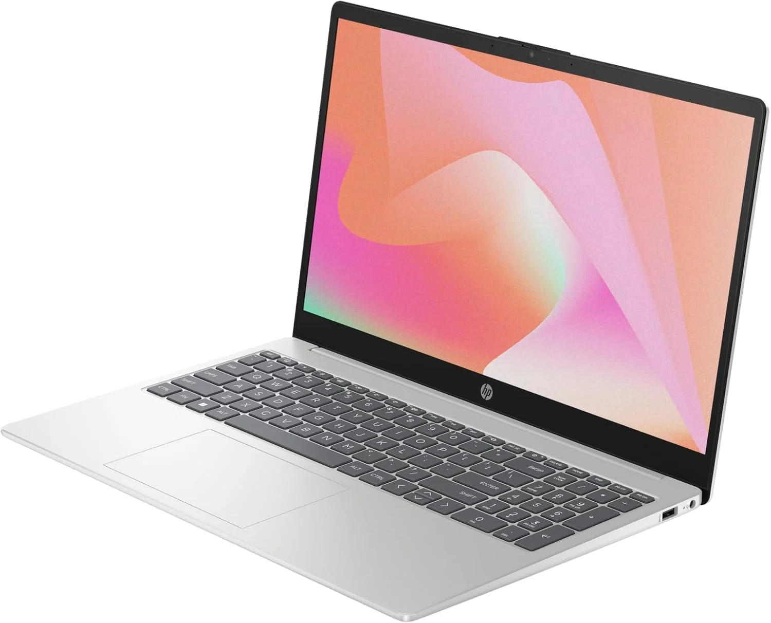 لپ تاپ HP (2023) - نسل سیزدهم/پردازنده Intel Core i7-1355U / صفحه نمایش 15.6 اینچی FHD / 1 ترابایت SSD / 32 گیگابایت رم / گرافیک Intel Iris Xe مشترک / ویندوز 11 هوم / صفحه کلید انگلیسی / نقره ای (ارتقا یافته)
