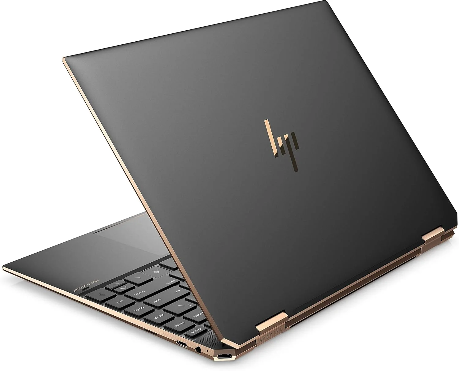 لپ تاپ HP Spectre x360 Convertible 14-ea0003ne، صفحه نمایش لمسی 13.5 اینچی WUXGA+، نسل 11 پردازنده Intel® Core™ i7، رم 16 گیگابایتی، SSD 1 ترابایتی، گرافیک Intel® Iris® Xᵉ، ویندوز 10 هوم، صفحه کلید EN-AR، نسخه خاورمیانه