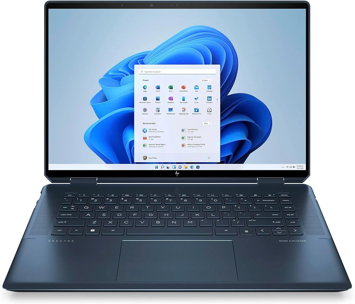 لپ تاپ 2 در 1 HP Spectre x360 مدل 16-f2005ne، صفحه نمایش لمسی 16 اینچی 3K+، پردازنده نسل سیزدهم Intel® Core™ i7، رم 16 گیگابایتی، حافظه SSD 1 ترابایتی، گرافیک Intel® UHD، ویندوز 11 هوم، صفحه کلید En-Ar، آبی نوکتورن - [7Q7A0EA]