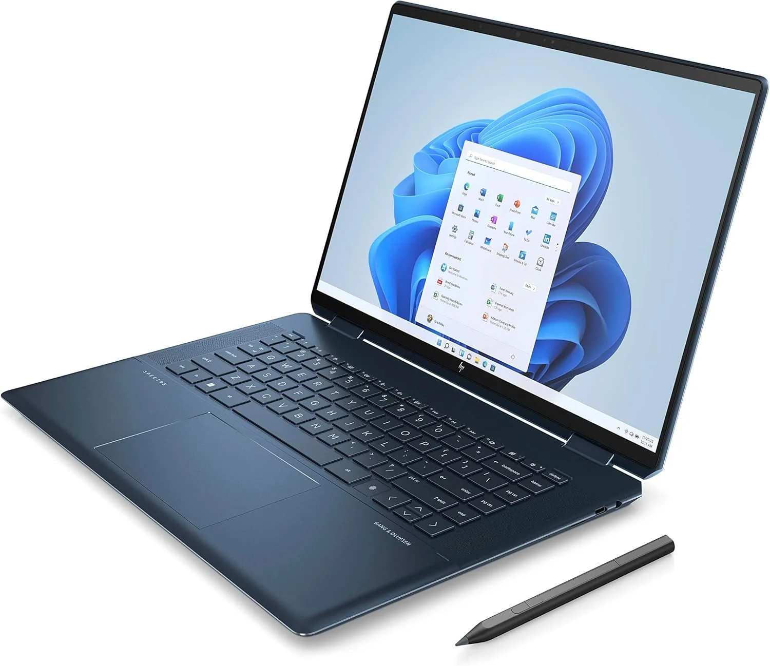 لپ تاپ 2 در 1 HP Spectre x360 مدل 16-f2005ne، صفحه نمایش لمسی 16 اینچی 3K+، پردازنده نسل سیزدهم Intel® Core™ i7، رم 16 گیگابایتی، حافظه SSD 1 ترابایتی، گرافیک Intel® UHD، ویندوز 11 هوم، صفحه کلید En-Ar، آبی نوکتورن - [7Q7A0EA]