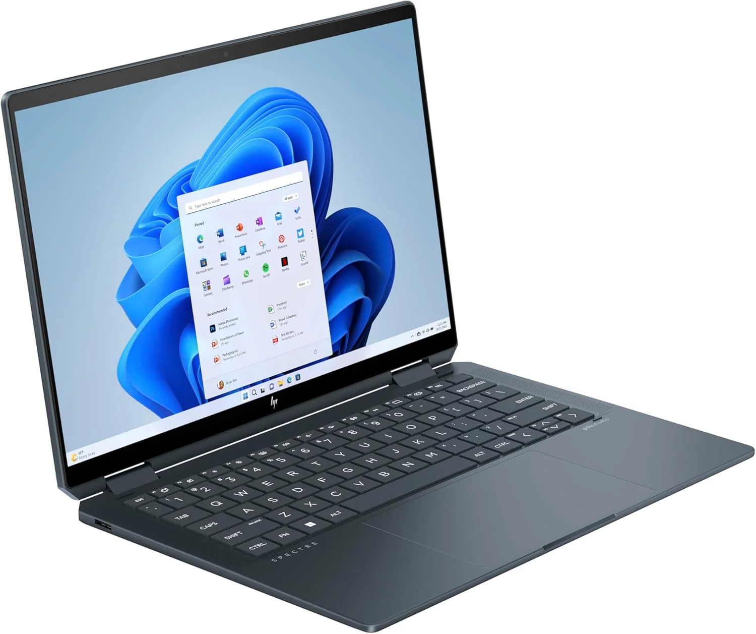 لپ تاپ 2 در 1 HP Spectre x360 مدل 14-eu0008ne، صفحه نمایش لمسی 14 اینچی 2.8K، پردازنده نسل 15 Intel® Core™ Ultra 7، رم 16 گیگابایتی، حافظه SSD 1 ترابایتی، گرافیک Intel® Arc™، ویندوز 11 هوم، صفحه کلید عربی-انگلیسی، آبی تیره - [9V7J3EA]