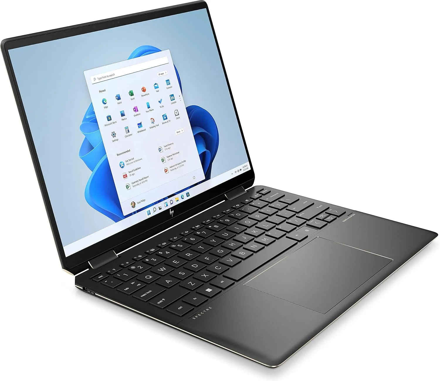 لپ تاپ 2 در 1 HP Spectre x360 مدل 14-ef0017ne، صفحه نمایش لمسی 13.5 اینچی WUXGA+، پردازنده نسل دوازدهم Intel® Core™ i7، رم 16 گیگابایتی، حافظه SSD 1 ترابایتی، گرافیک Intel® UHD، ویندوز 11 هوم، صفحه کلید عربی-انگلیسی، مشکی تیره - [7B567EA]