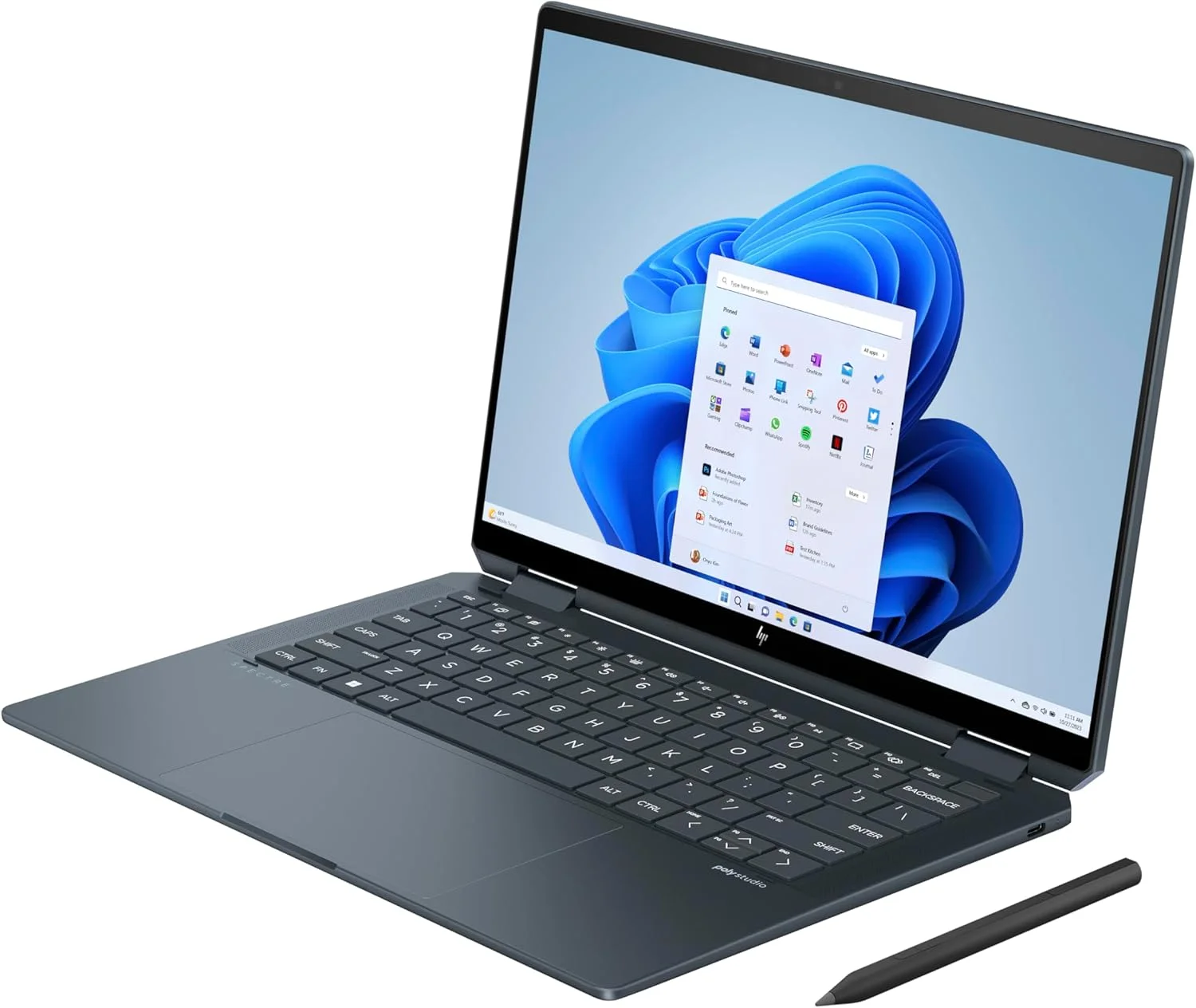 لپ تاپ 2 در 1 HP Spectre x360 مدل 14-eu0008ne، صفحه نمایش لمسی 14 اینچی 2.8K، پردازنده نسل 15 Intel® Core™ Ultra 7، رم 16 گیگابایتی، حافظه SSD 1 ترابایتی، گرافیک Intel® Arc™، ویندوز 11 هوم، صفحه کلید عربی-انگلیسی، آبی تیره - [9V7J3EA]