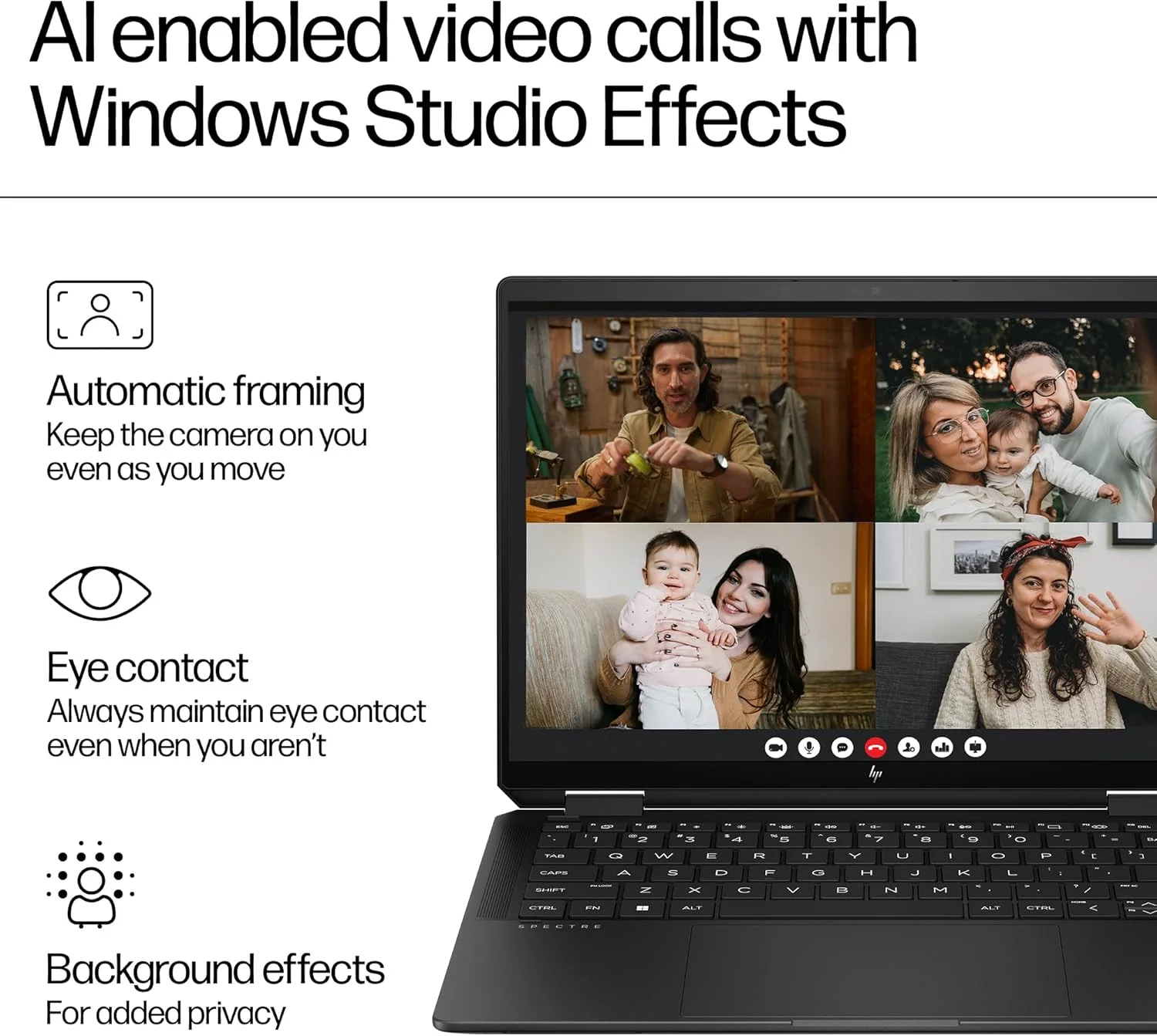 لپ تاپ 2 در 1 HP Spectre x360 مدل 14-eu0009ne، ویندوز 11 هوم، 14 اینچ، صفحه لمسی، پردازنده Intel® Core™ Ultra 7، رم 16 گیگابایت، حافظه SSD 1 ترابایت، 3K، مشکی نیمه شب لپ تاپ 2 در 1 HP Spectre x360 مدل 14-eu0009ne، ویندوز 11 هوم، 14 اینچ، صفحه لمسی، پردازنده Intel® Core™ Ultra 7، رم 16 گیگابایت، حافظه SSD 1 ترابایت، 3K، مشکی نیمه شب