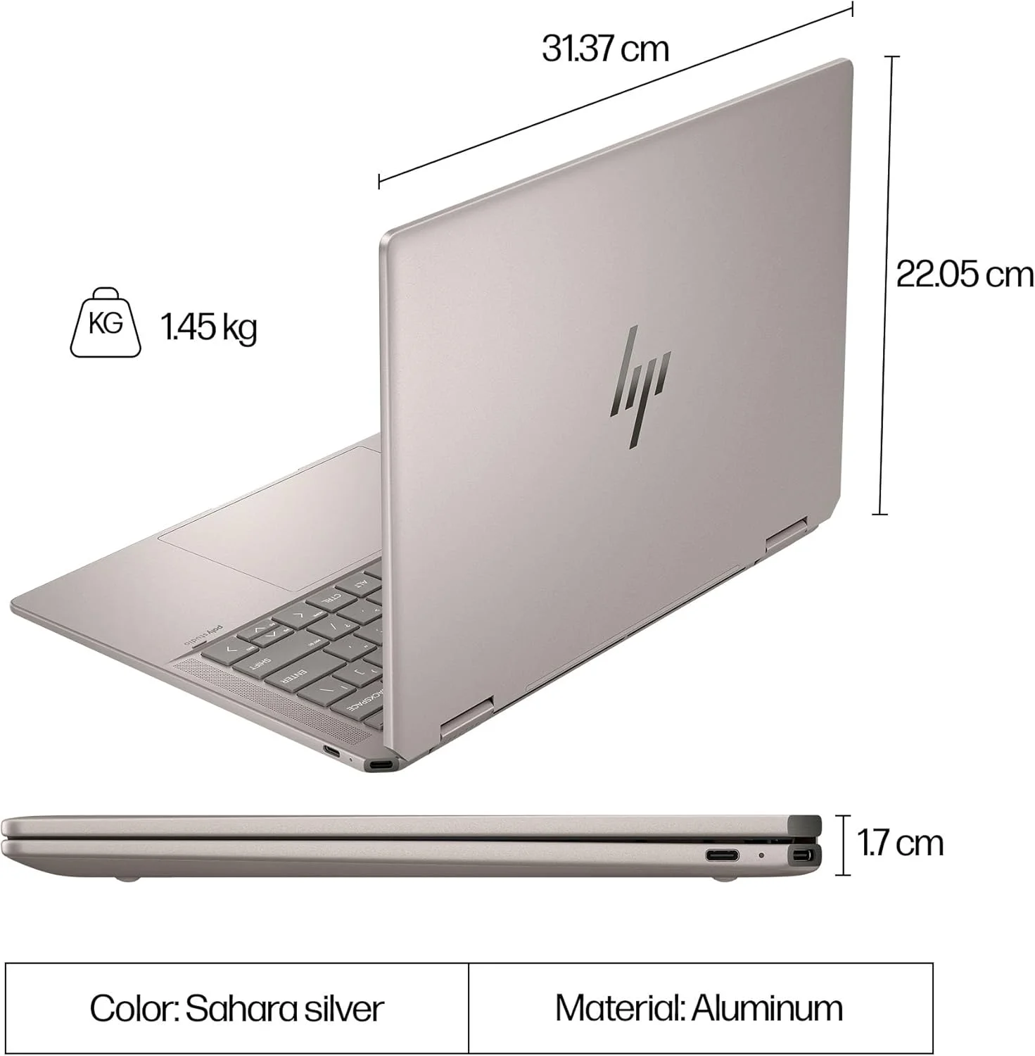لپ تاپ 2 در 1 HP Spectre x360 مدل 14-eu0009ne، ویندوز 11 هوم، 14 اینچ، صفحه لمسی، پردازنده Intel® Core™ Ultra 7، رم 16 گیگابایت، حافظه SSD 1 ترابایت، 3K، مشکی نیمه شب لپ تاپ 2 در 1 HP Spectre x360 مدل 14-eu0009ne، ویندوز 11 هوم، 14 اینچ، صفحه لمسی، پردازنده Intel® Core™ Ultra 7، رم 16 گیگابایت، حافظه SSD 1 ترابایت، 3K، مشکی نیمه شب