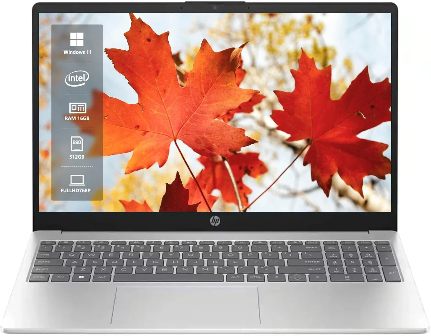 لپ تاپ لمسی 15.6 اینچی HP، پردازنده Intel Core i5-1235u، حافظه 16 گیگابایتی، SSD 512 گیگابایتی، گرافیک Intel Iris Xe، Wi-Fi 6E، ویندوز 11 Home، ایده آل برای دانشجویان و کسب و کار، نقره ای طبیعی