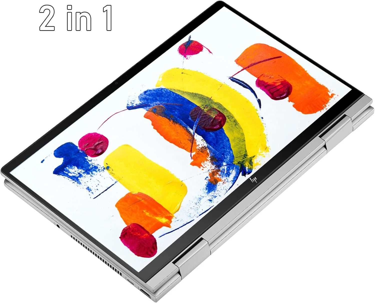 لپ تاپ لمسی 2 در 1 HP Envy x360 14 اینچی FHD IPS، پردازنده Intel Core i5-1335U (بهتر از i7-1260U)، کیبورد با نور پس زمینه، حسگر اثر انگشت، ویندوز 11 | نقره ای طبیعی (8 گیگابایت رم | 512 گیگابایت SSD) (14 اینچ)