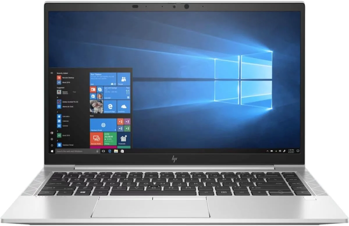 لپ تاپ HP EliteBook 845 G7، پردازنده AMD Ryzen 5 Pro 4650U 2.1GHz، رم 8 گیگابایت، SSD 512 گیگابایت، صفحه نمایش 14 اینچی Full HD، ویندوز 10 پرو، گرافیک AMD Radeon، کیبورد با نور پس زمینه، خاکستری (بازسازی شده)