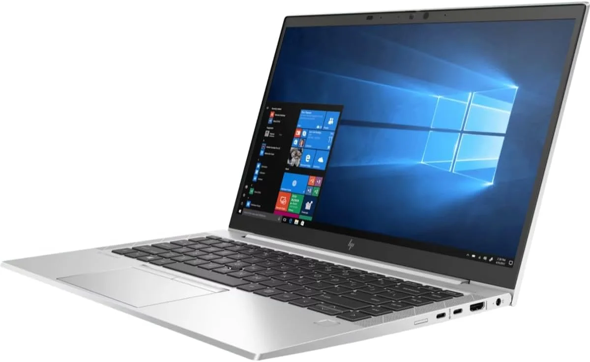 لپ تاپ HP EliteBook 845 G7، پردازنده AMD Ryzen 5 Pro 4650U 2.1GHz، رم 8 گیگابایت، SSD 512 گیگابایت، صفحه نمایش 14 اینچی Full HD، ویندوز 10 پرو، گرافیک AMD Radeon، کیبورد با نور پس زمینه، خاکستری (بازسازی شده)