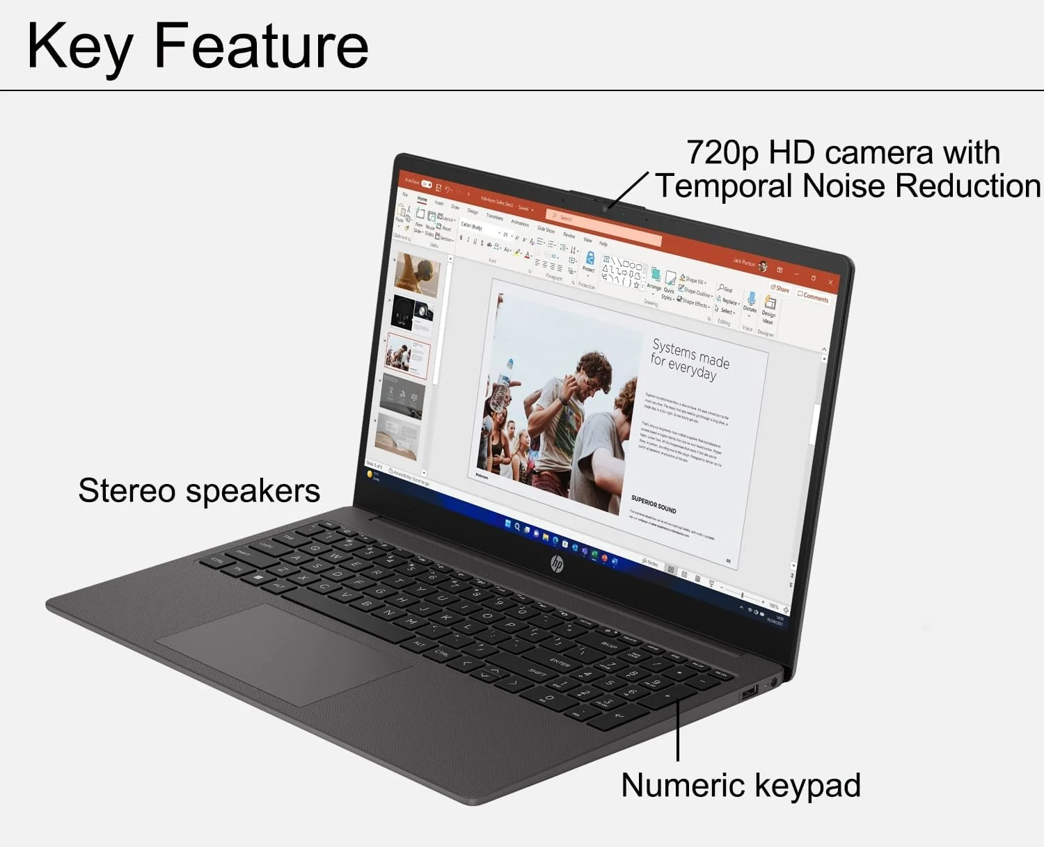 لپ تاپ تجاری HP EliteBook 845 G8 (صفحه نمایش 14 اینچی FHD، پردازنده AMD Ryzen 5 PRO 5650U، رم 16 گیگابایتی، حافظه SSD 512 گیگابایتی، بهتر از i5-1145G7) دارای 3 سال گارانتی، عمر باتری طولانی، نور پس زمینه، حسگر اثر انگشت، Wi-Fi 6E، وب کم، ویندوز 11 پرو، نقره ای